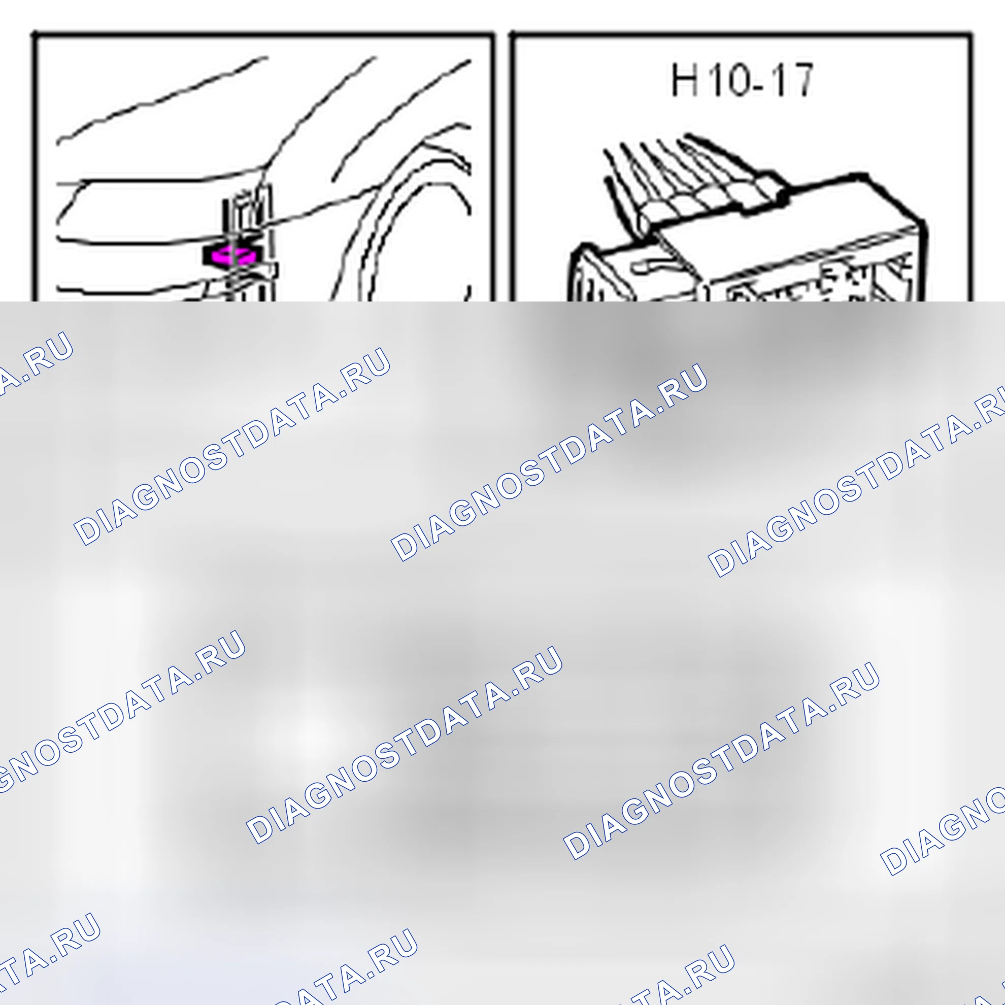 Рис. 174: Разъем H10-17. Saab 9-3 II