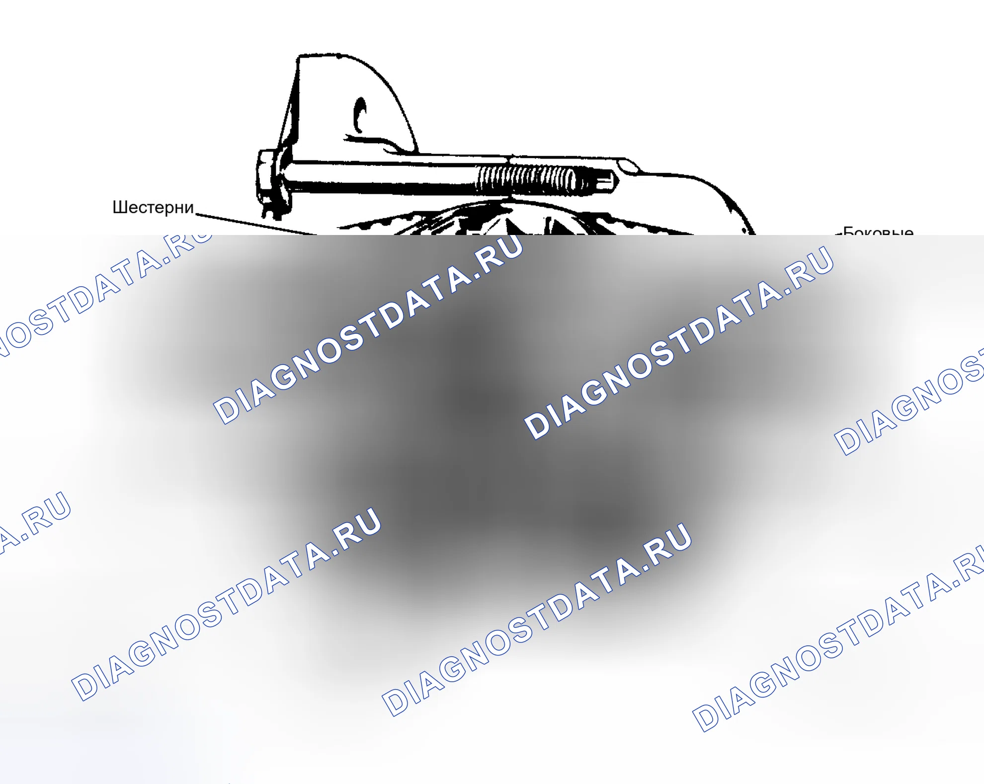 Рис. 3: Вид в разрезе конусного тормозного дифференциала конструкции Borg-Warner. Buick Electra V