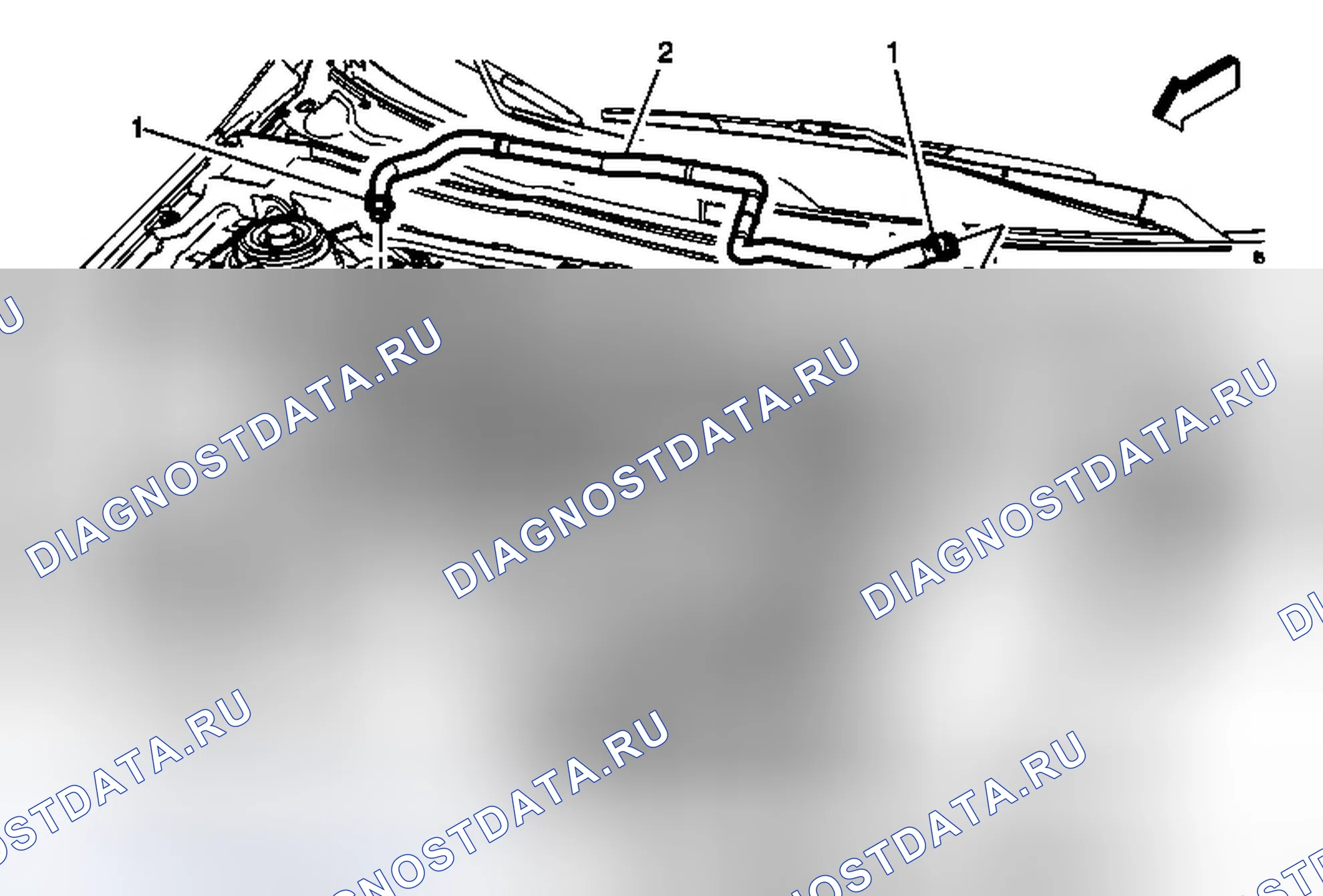 Рис. 2: Замена входного шланга уравнительного резервуара радиатора (Lkw). Chevrolet Malibu VIII рестайлинг