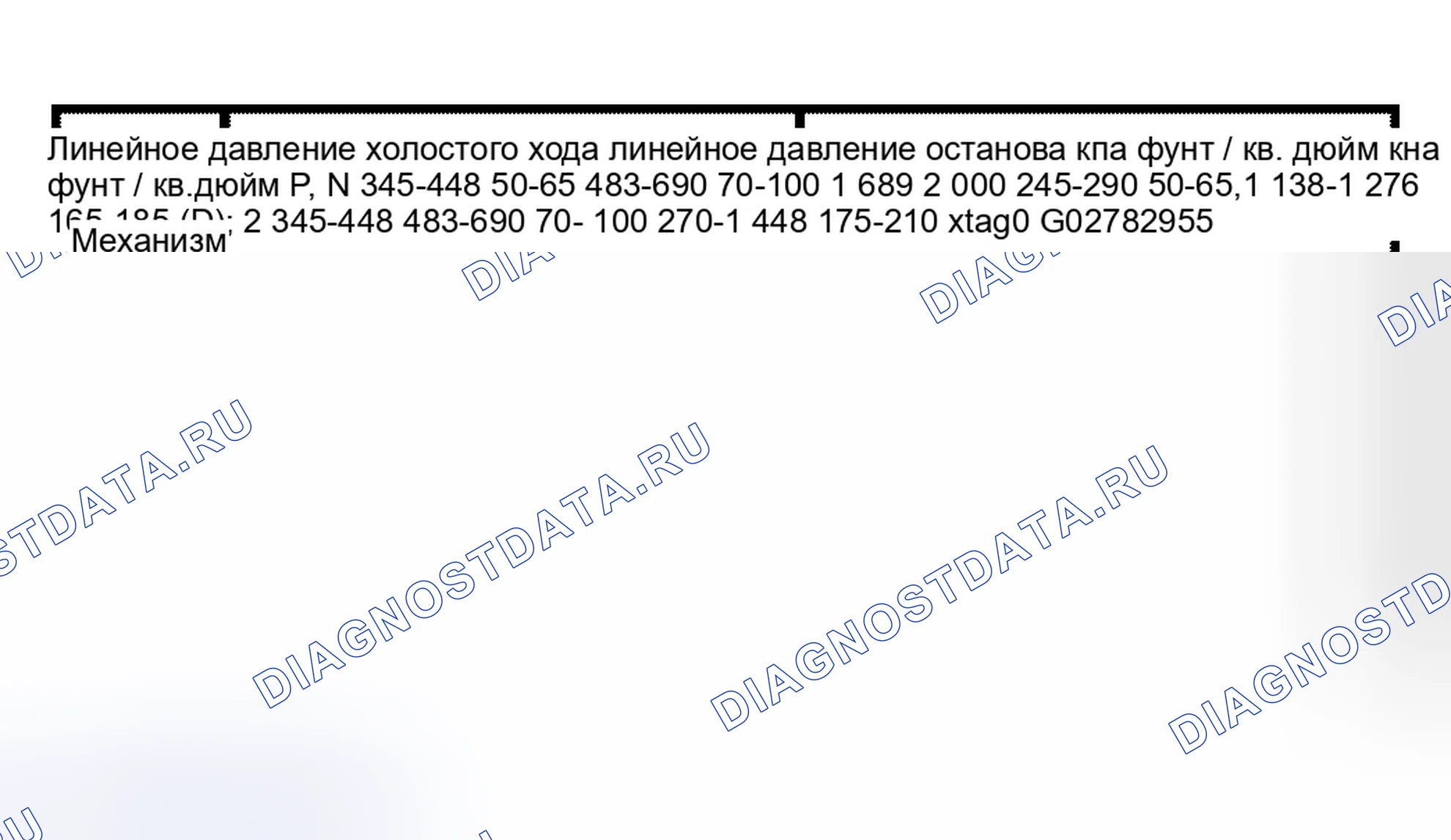 Рис. 25: График линейного давления. Hyundai Lavita I