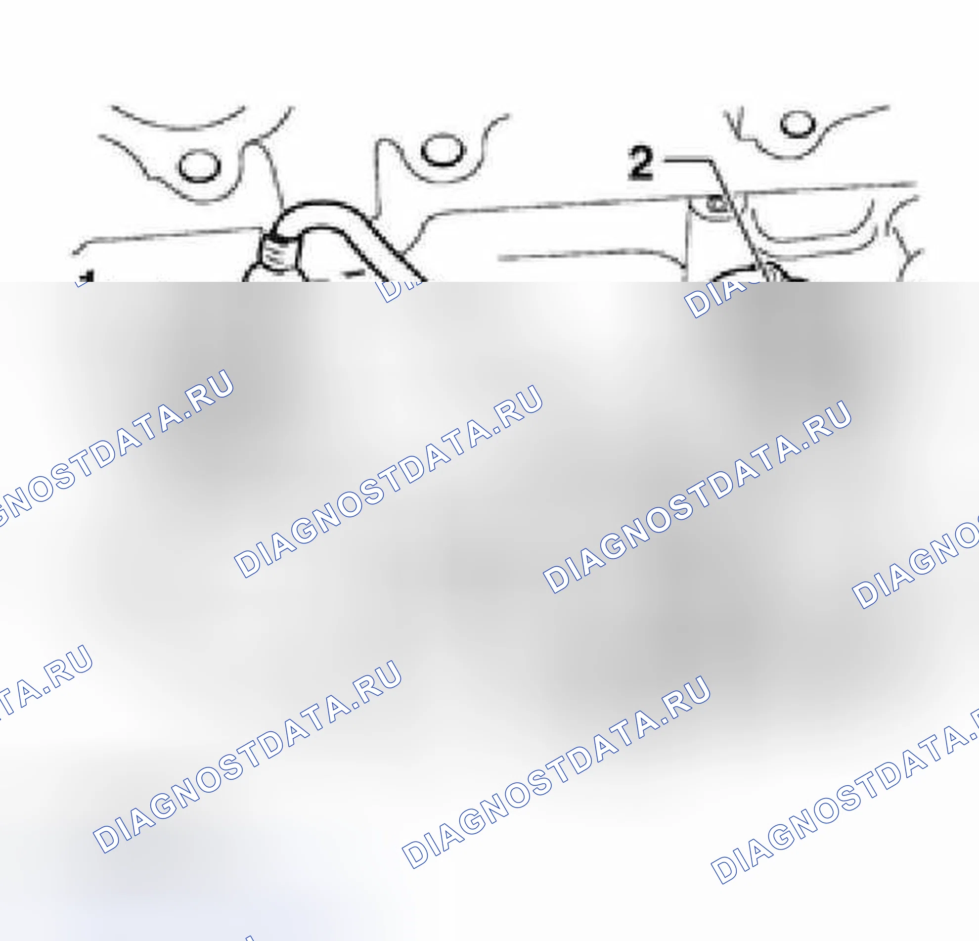 Рис. 24: Проверка сопротивления датчиков детонации. Volkswagen Jetta IV