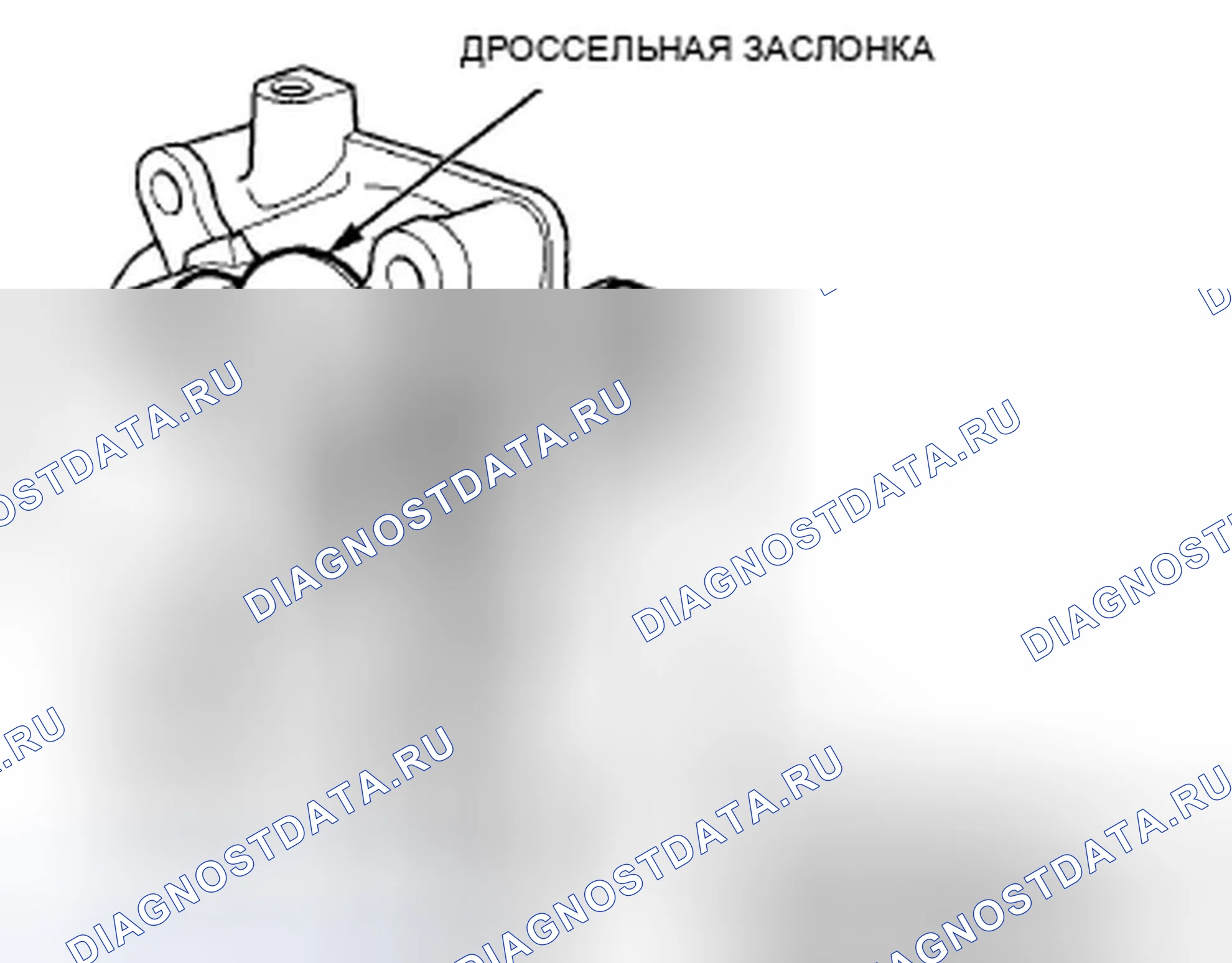 Рис. 573: Корпус дросселя. Honda Crosstour I