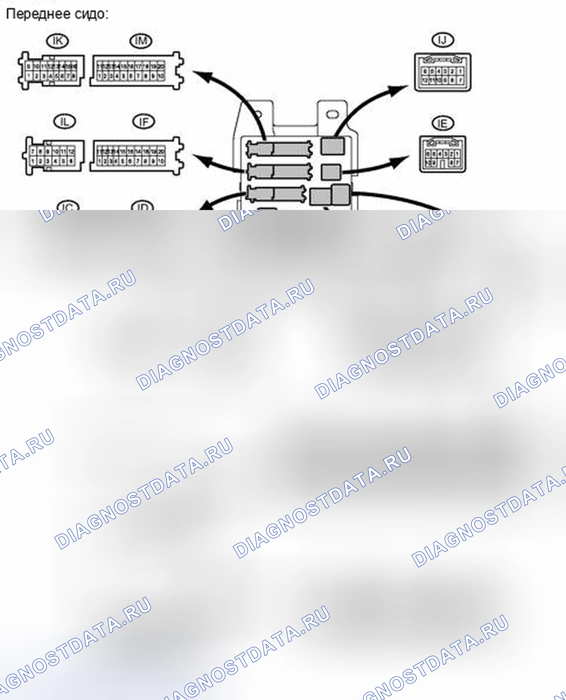 Рис. 265: КЛЕММЫ ЭБУ. Toyota Camry XV40 рестайлинг