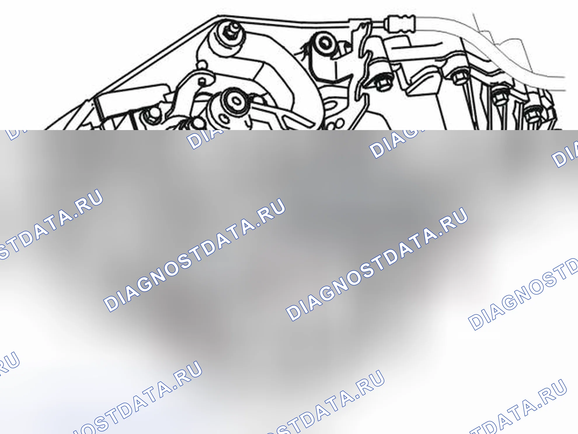 Рис. 289: МОНТАЖ ДВИГАТЕЛЯ. Volvo V50 I