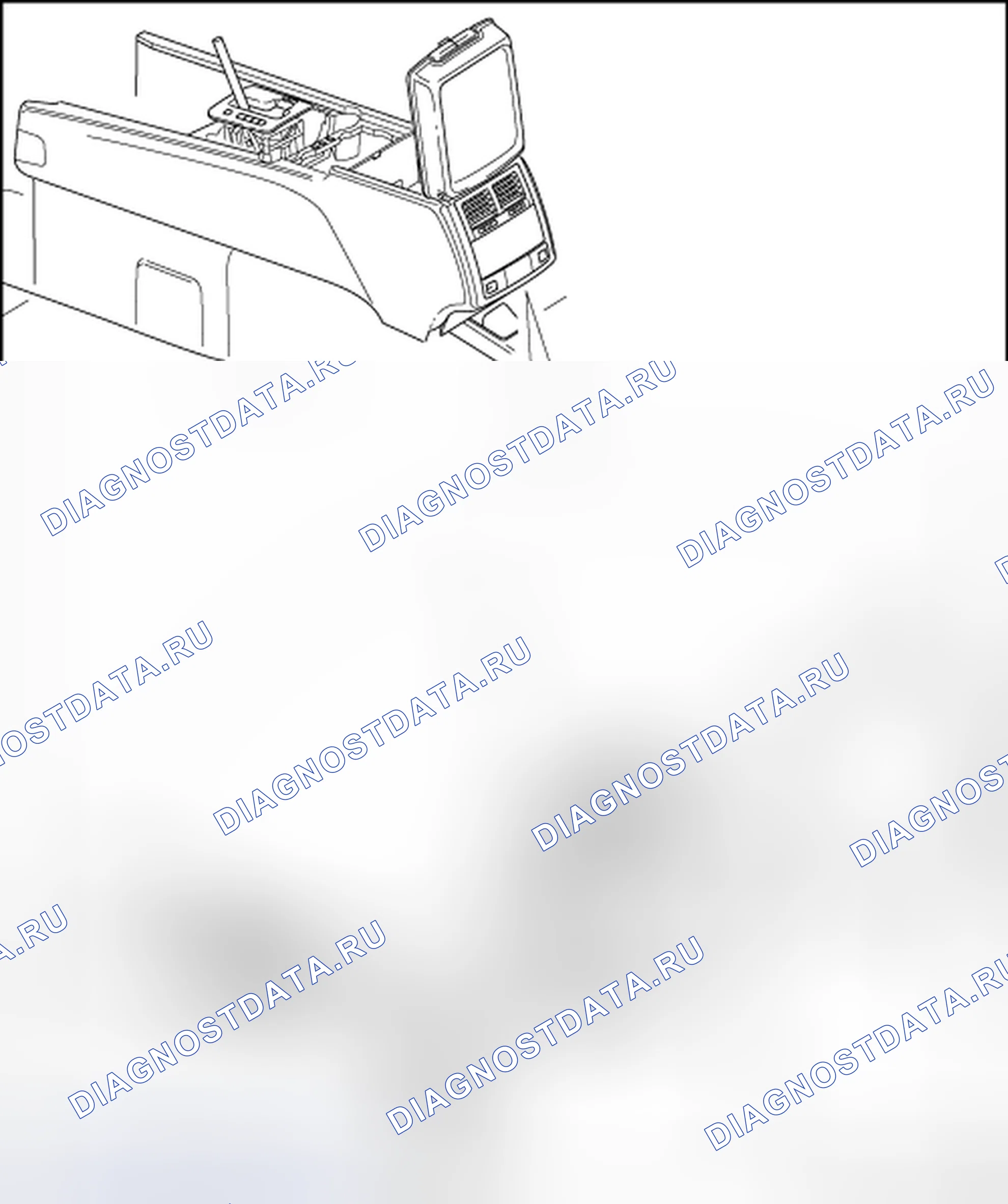 Рис. 43: ЦЕНТРАЛЬНАЯ КОНСОЛЬ. Volkswagen Touareg I