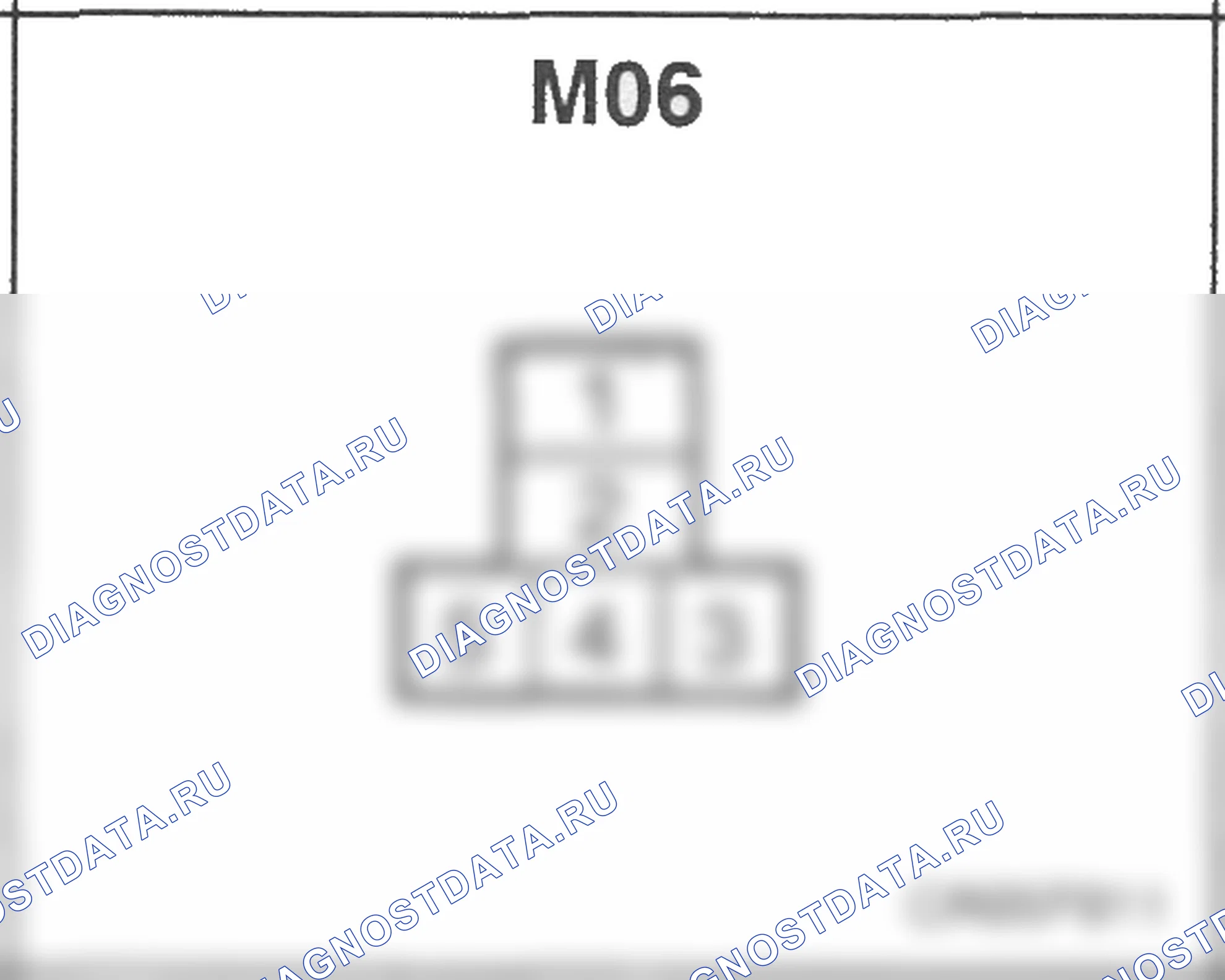 Распиновка разъёма M06 — основного жгута. Hyundai Accent LC