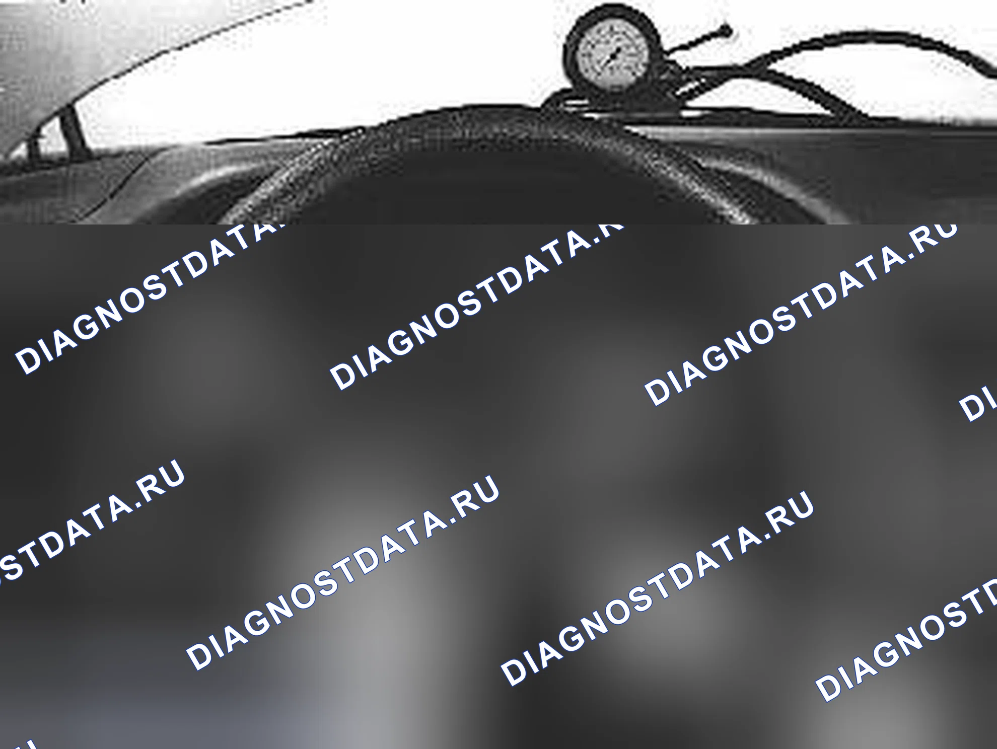 Рис. 230: Проверка баланса при повороте рулевого колеса вправо. Volvo C70 I