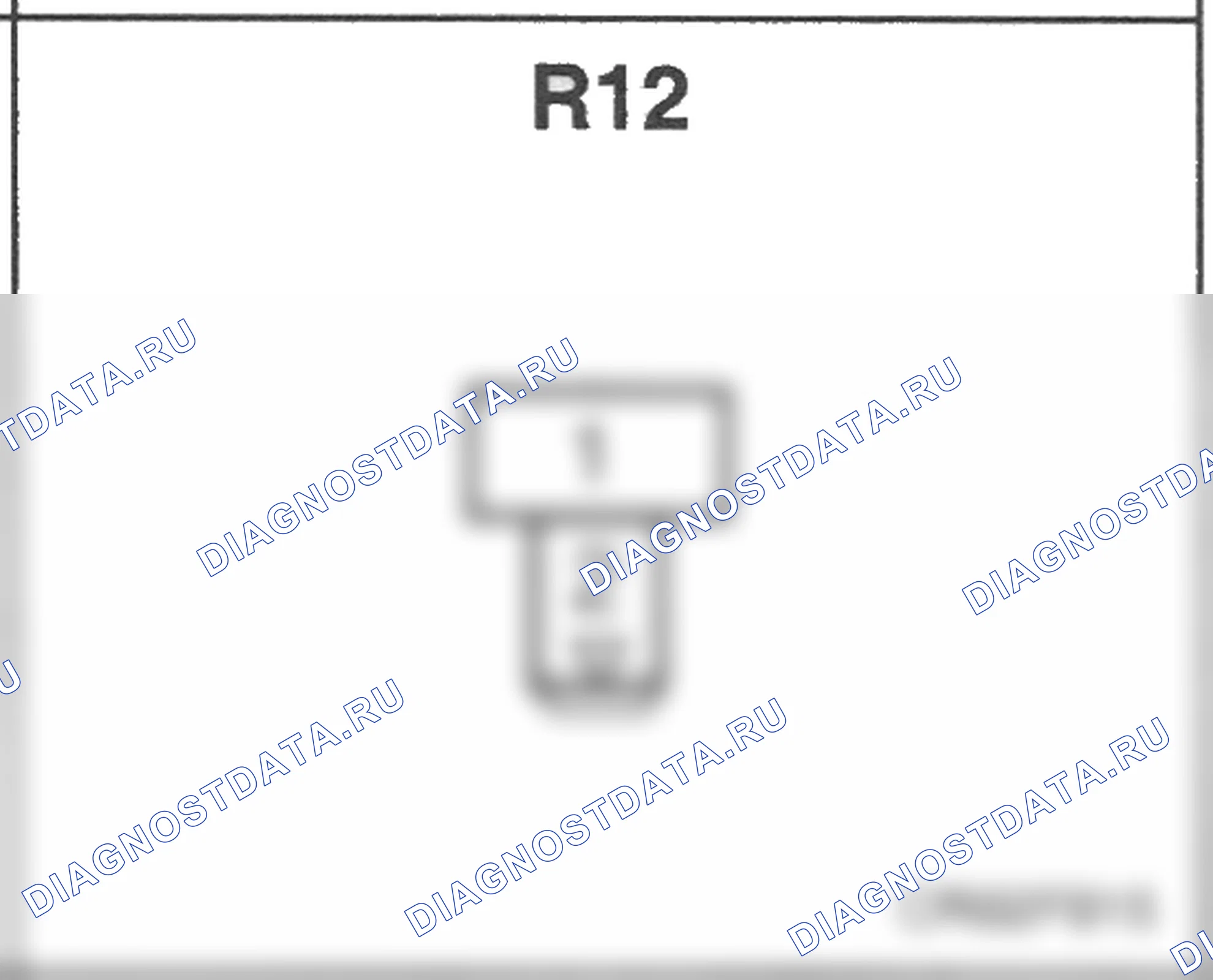 Распиновка разъёма R12 — заднего жгута. Hyundai Accent LC