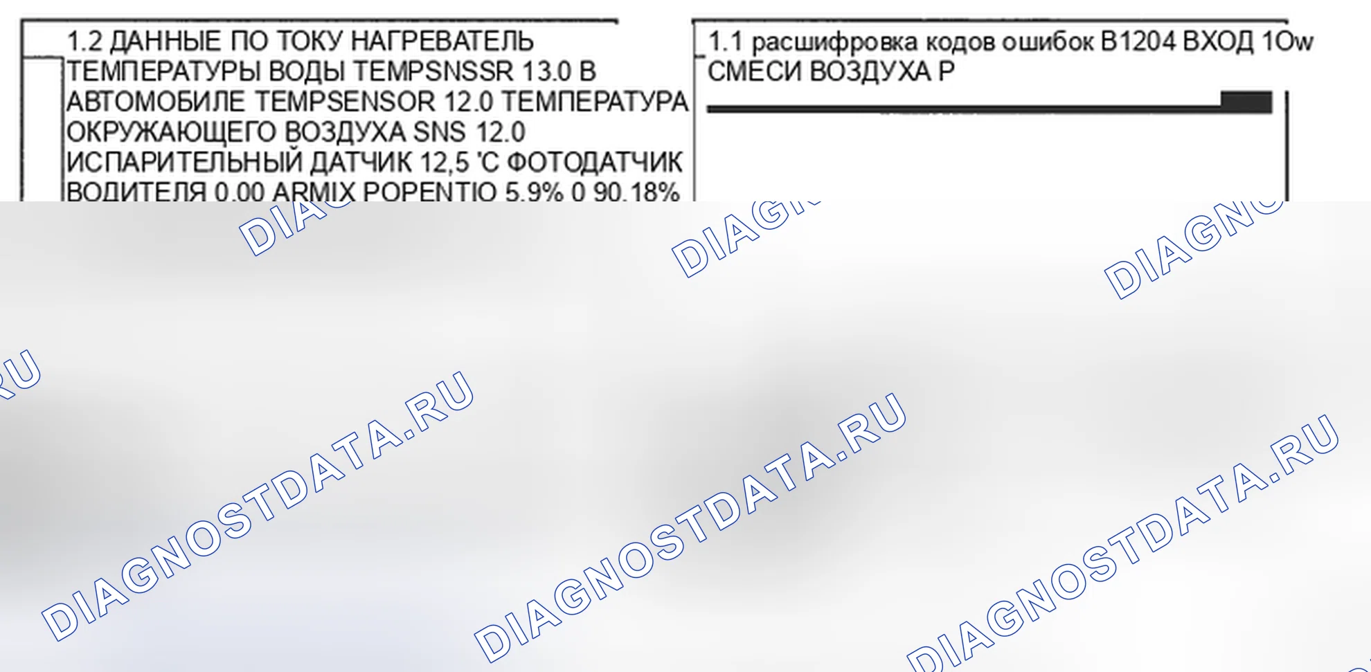 Рис. 121: МОНИТОРИНГ ДАННЫХ SCANTOOL. Hyundai Santa Fe II
