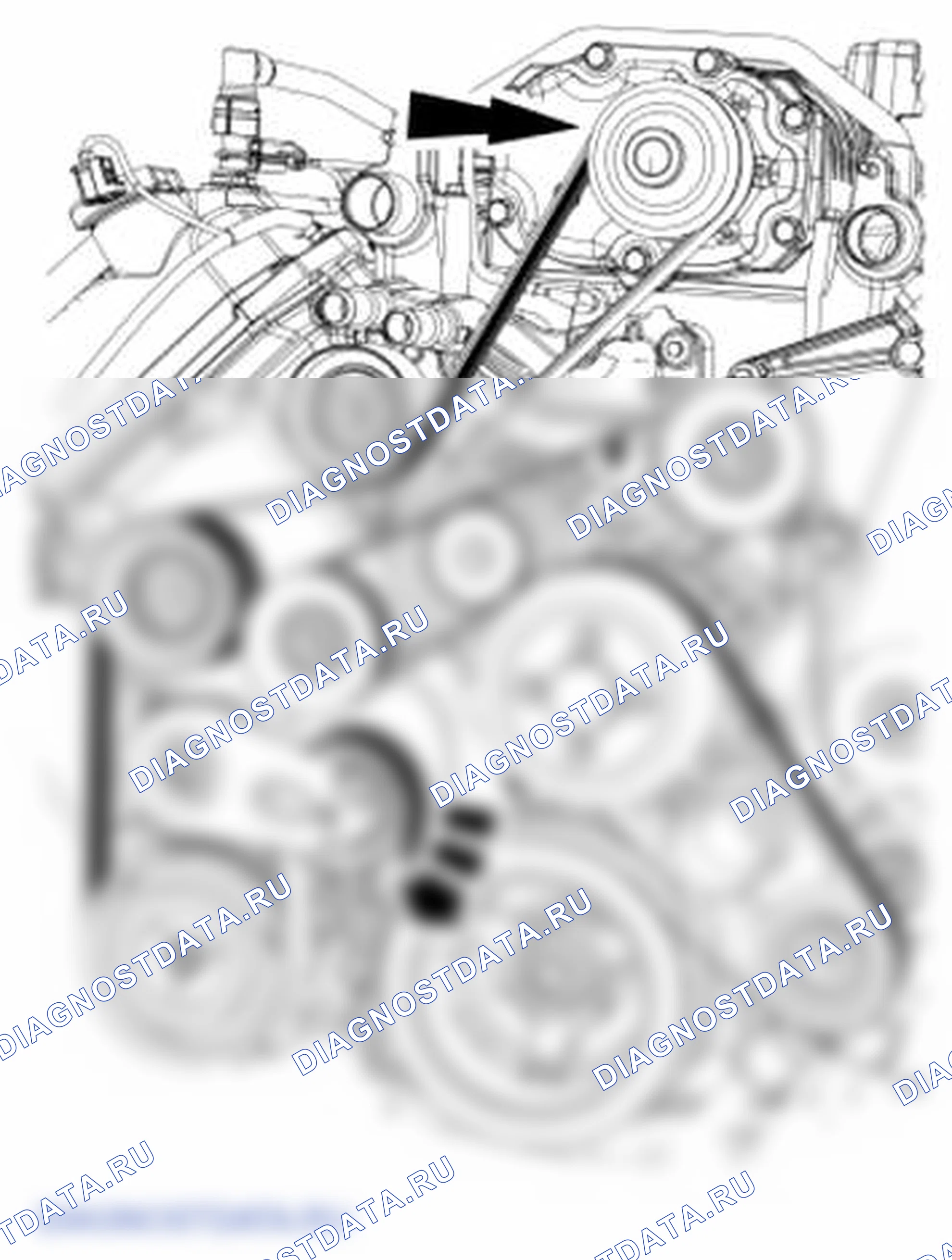 Рис. 1560: Демонтаж. Ford Mustang V рестайлинг