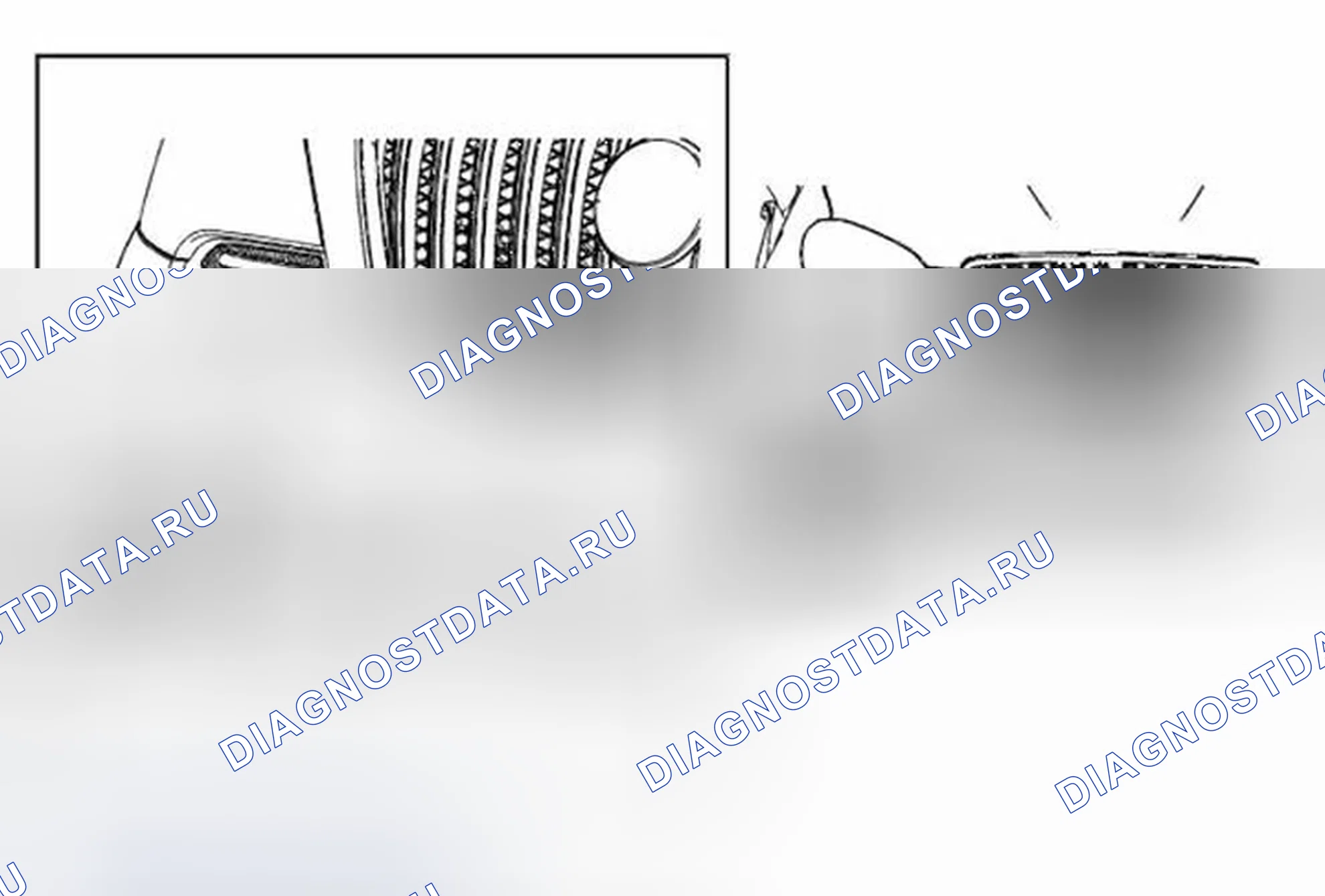 Рис. 14: Замена крышки отверстия для доступа к переднему бамперу Fascia Tow (Encore). Buick Encore I