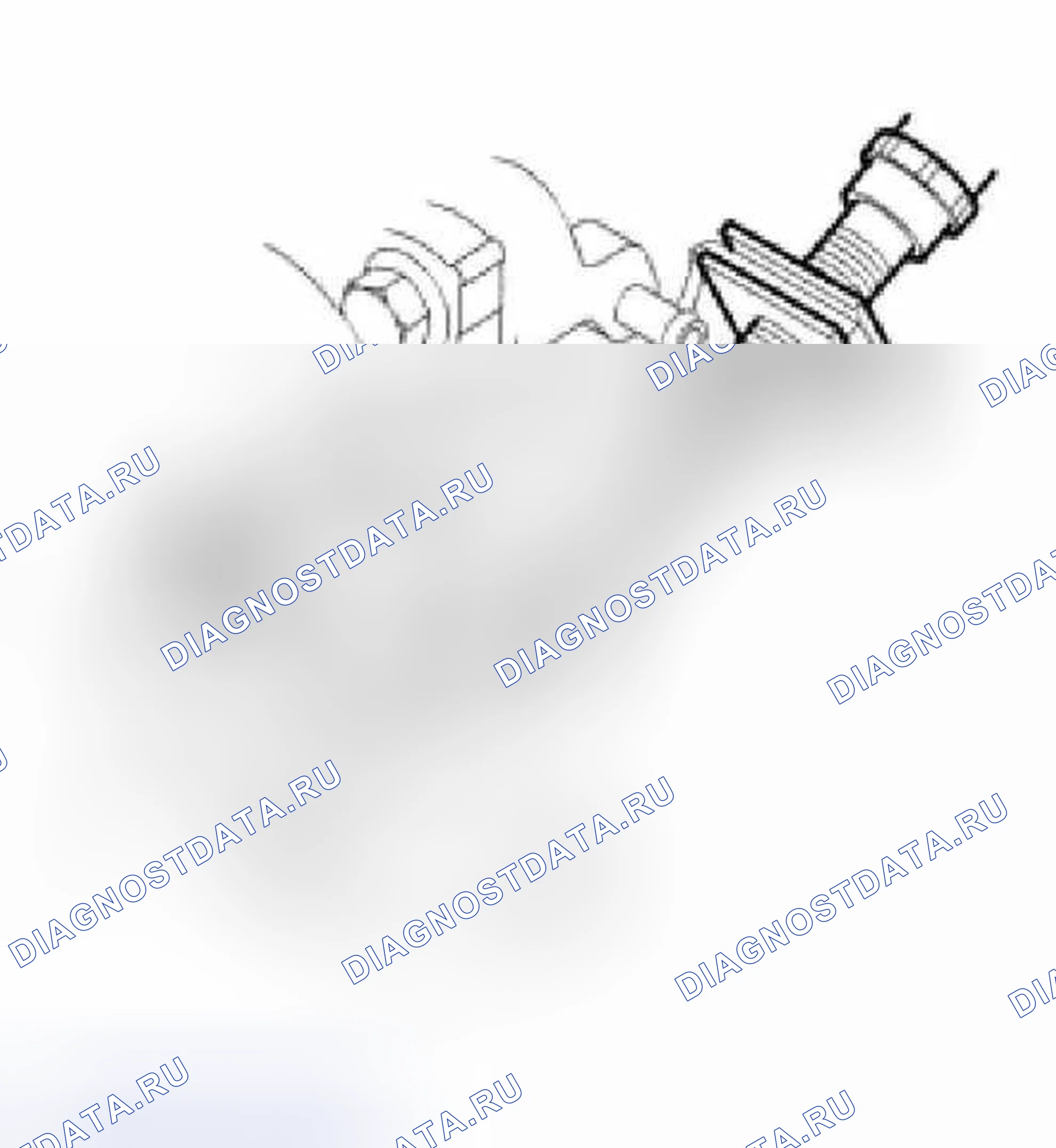 Рис. 6: Регулировка топливной системы двигателя. Land Rover Freelander L314