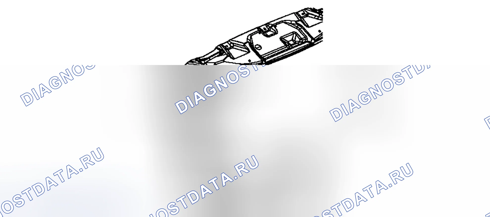 Рис. 1: Замена верхней аппликации для открытия заднего корпуса (OUTLOOK). Chevrolet Traverse I