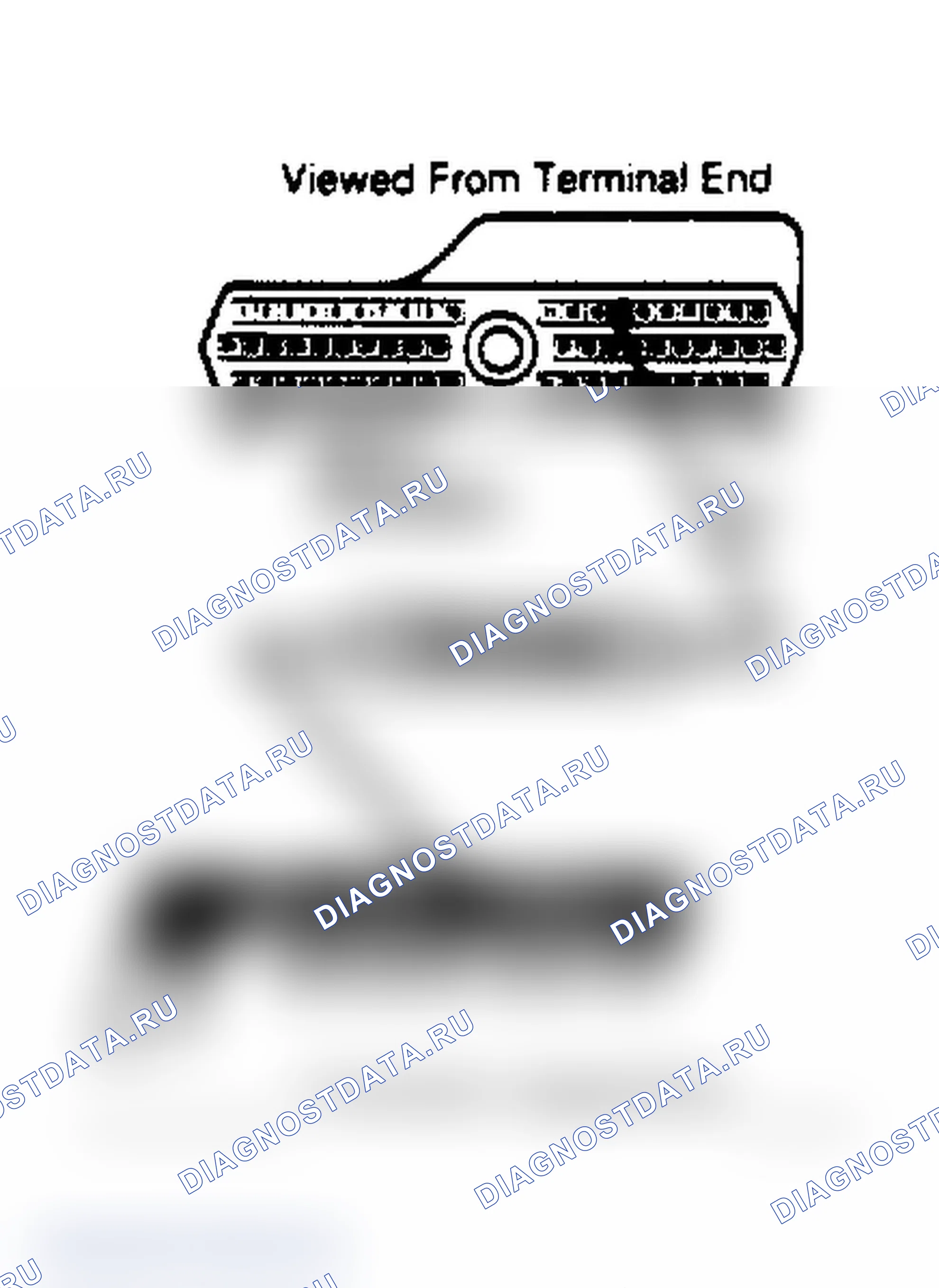 Рис. 243: 14-контакт клеммы № 11 до 60-контакт клеммы № 14. Dodge Grand Caravan I