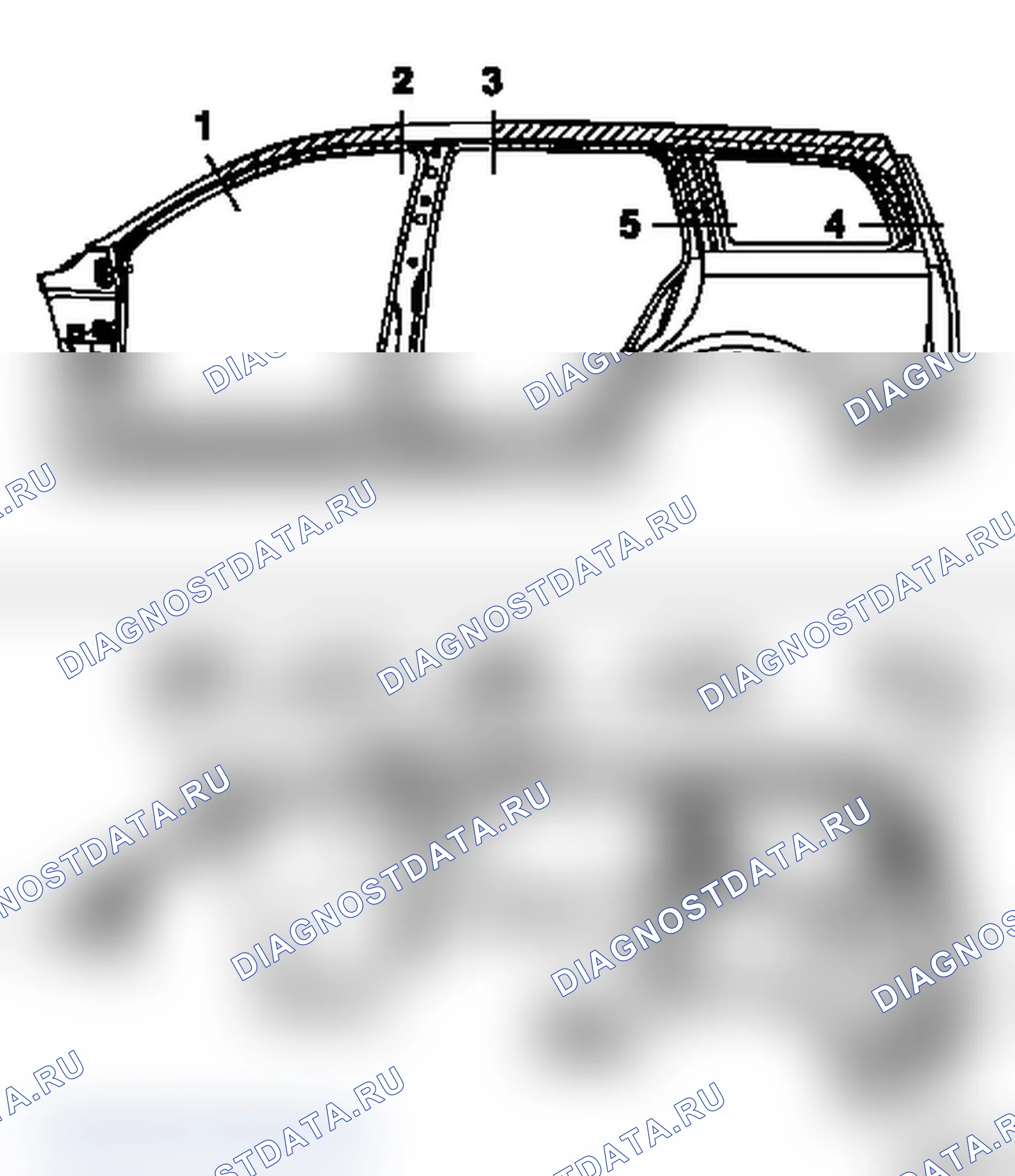 Замена боковой части рамы крыши спереди или сзади (модели F35, F70). Opel Astra G