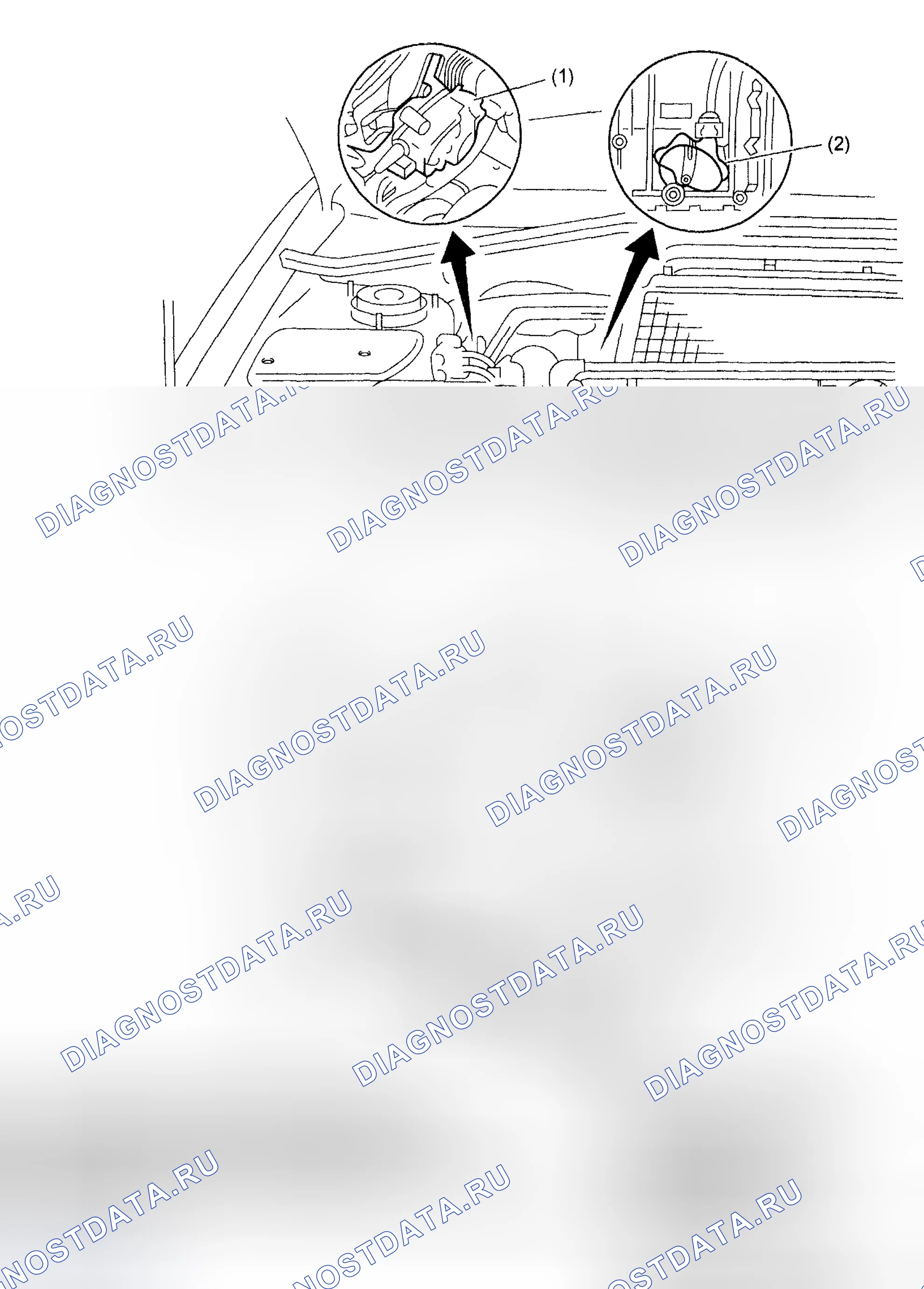 Рис. 68: РАСПОЛОЖЕНИЕ КОМПОНЕНТОВ. Subaru Impreza GD/GC/GG рестайлинг