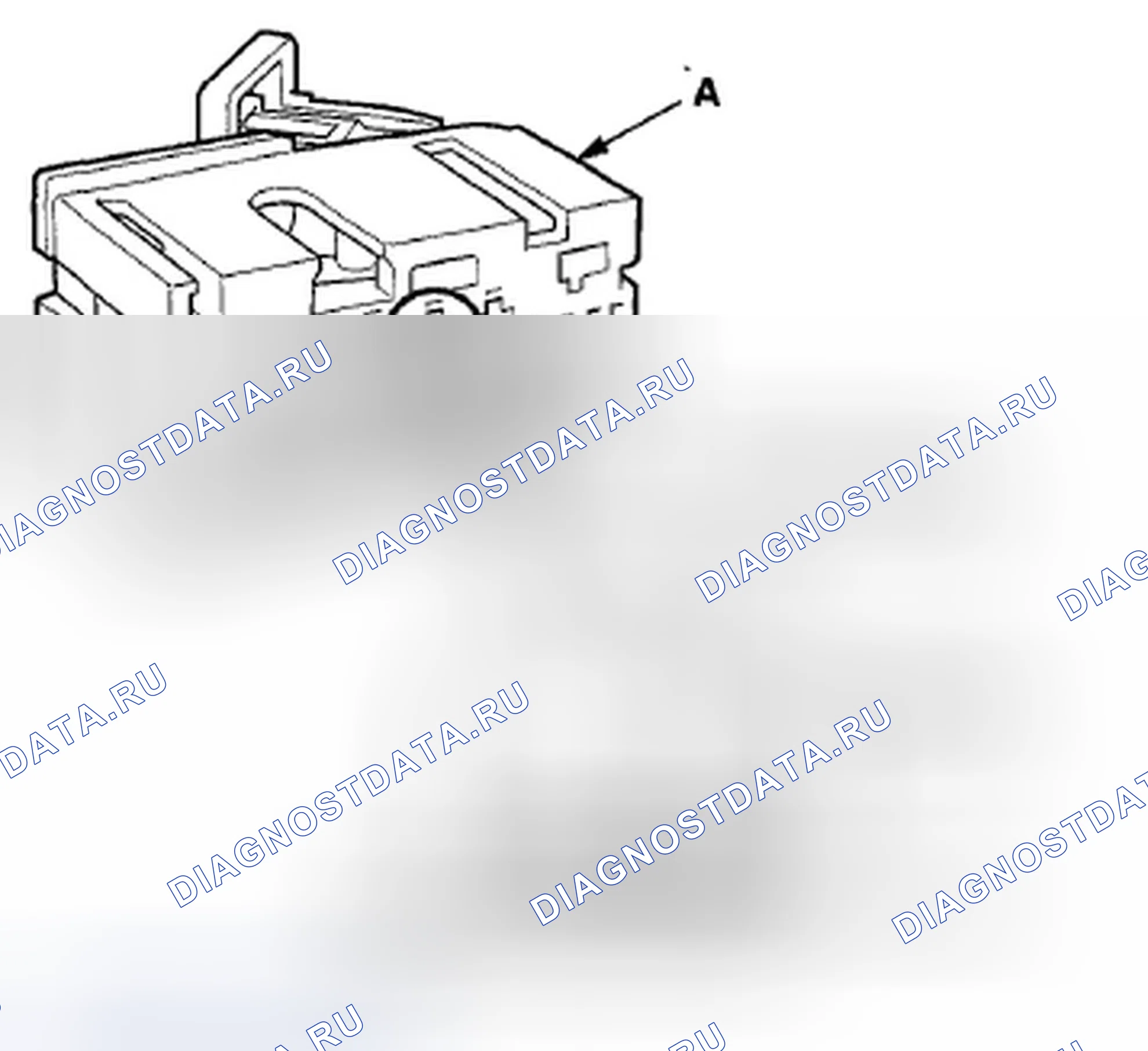 Рис. 199: Разъемы блока SRS. Acura TSX II