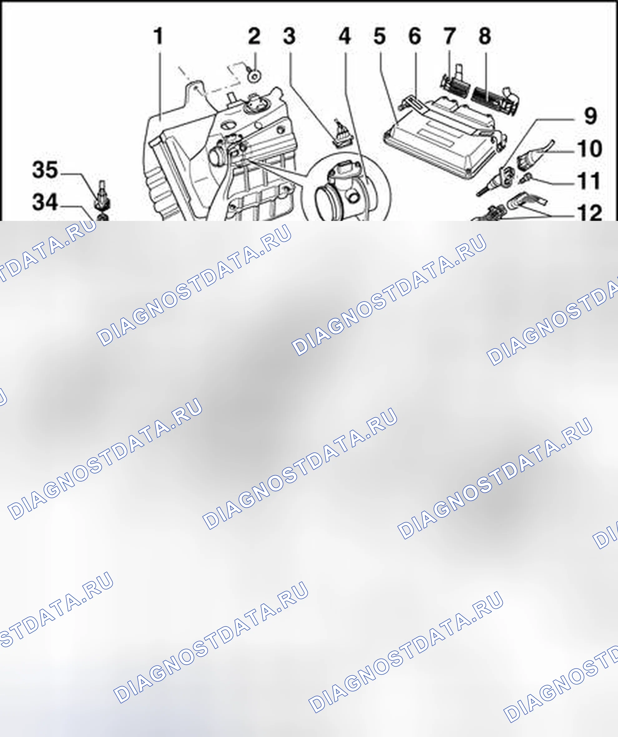Рис. 216: Коды двигателей Aeb, ATW. Volkswagen Passat B5