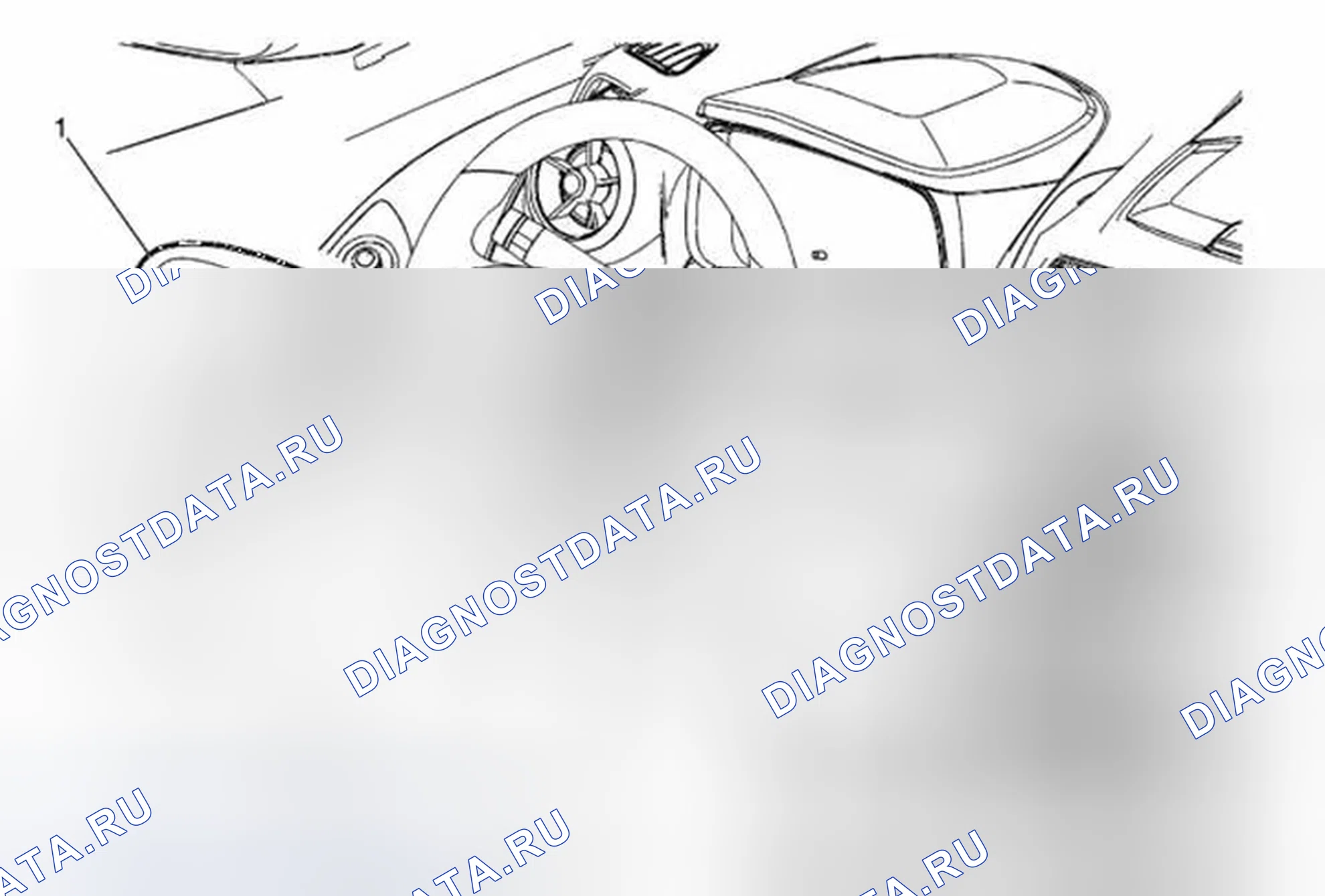 Рис. 18: Замена подушки безопасности рулевого колеса (Trax). Buick Encore I