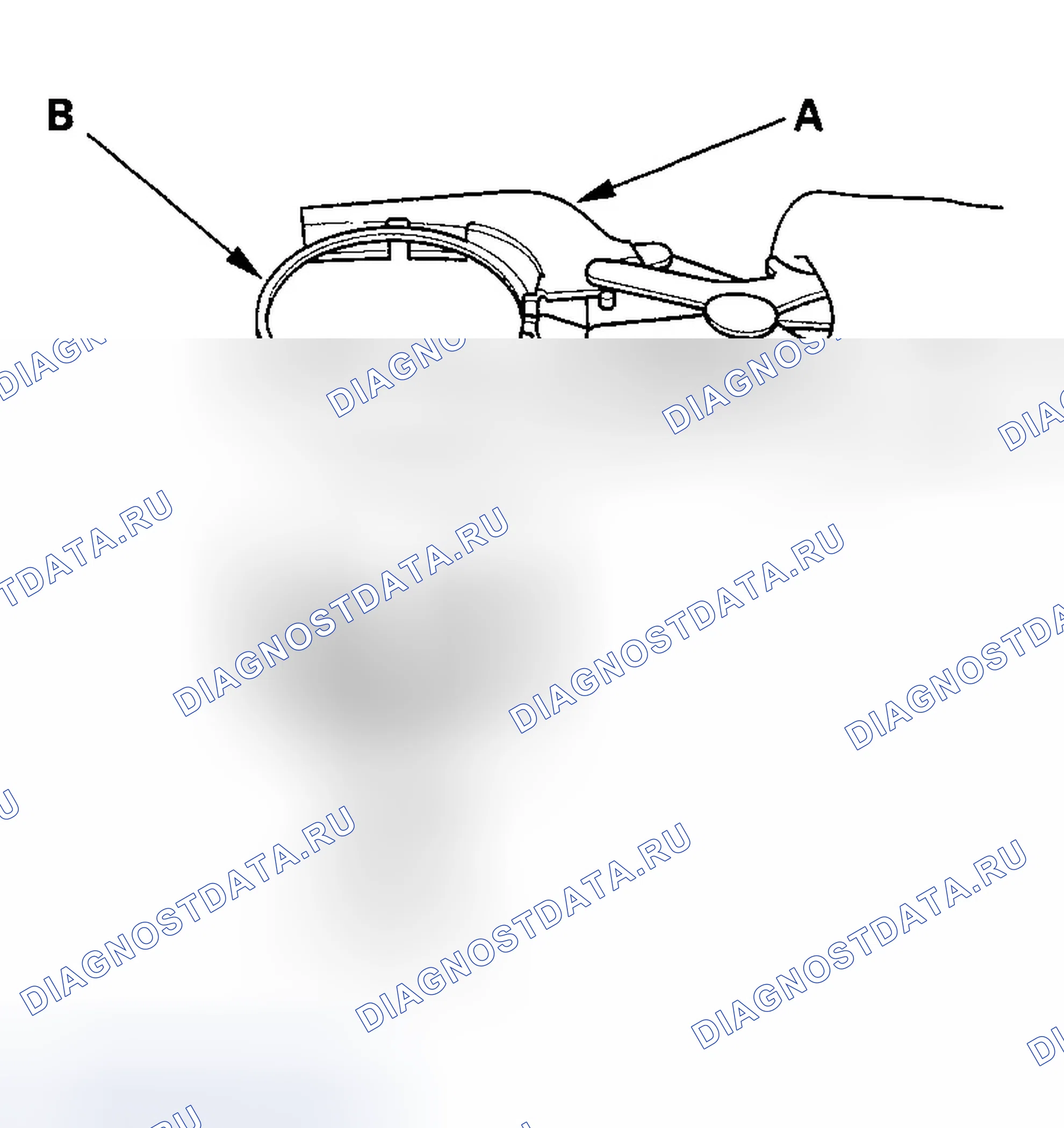 Рис. 232: Замена поршневого кольца. Honda Ridgeline I