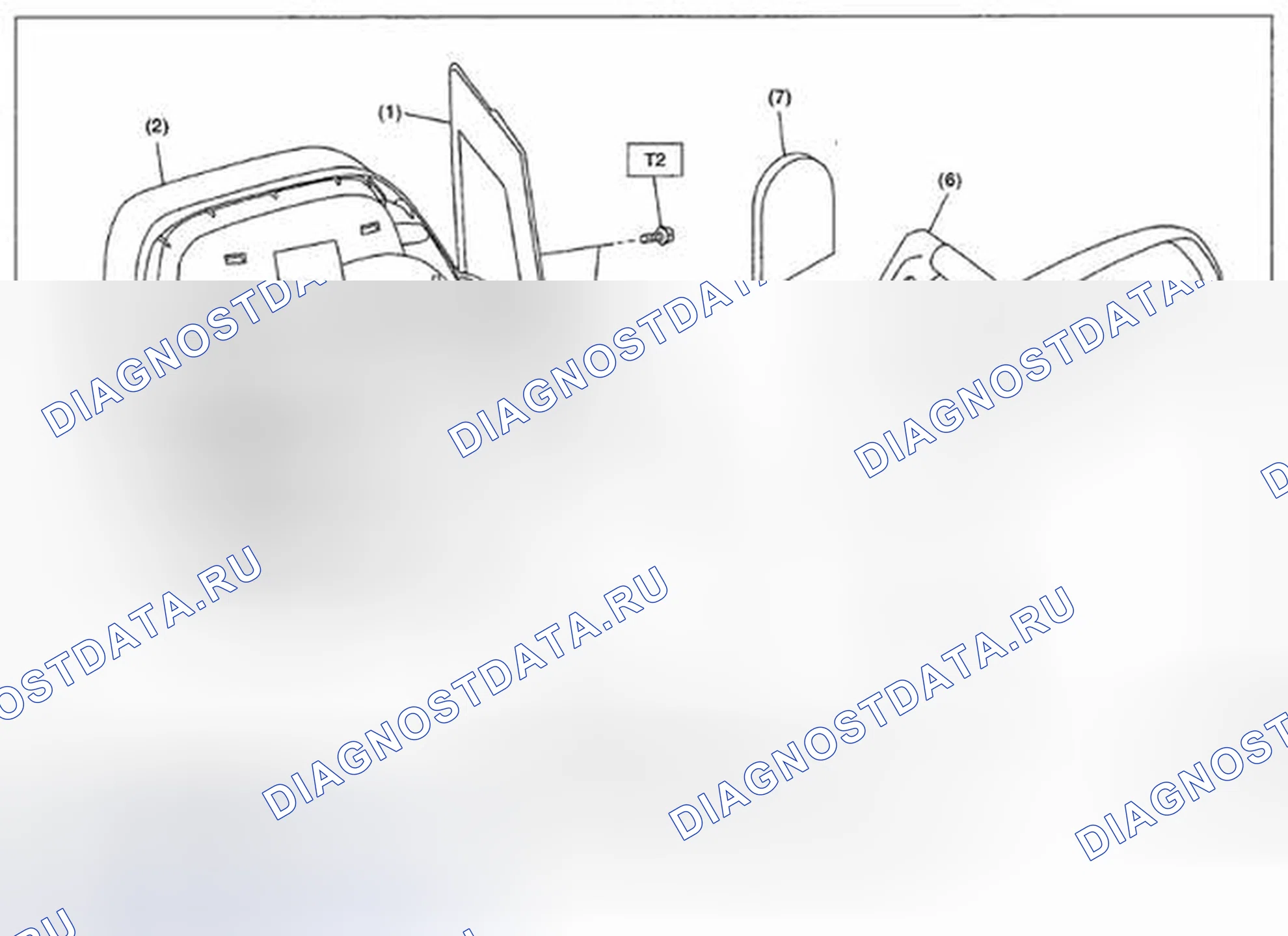 Рис. 4: ЗЕРКАЛО. Subaru Tribeca WX рестайлинг
