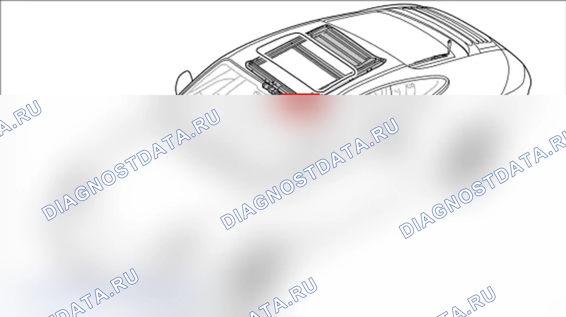 Рис. 1050: Удаление рамы для раздвижной крыши. Porsche 911 GT3 997
