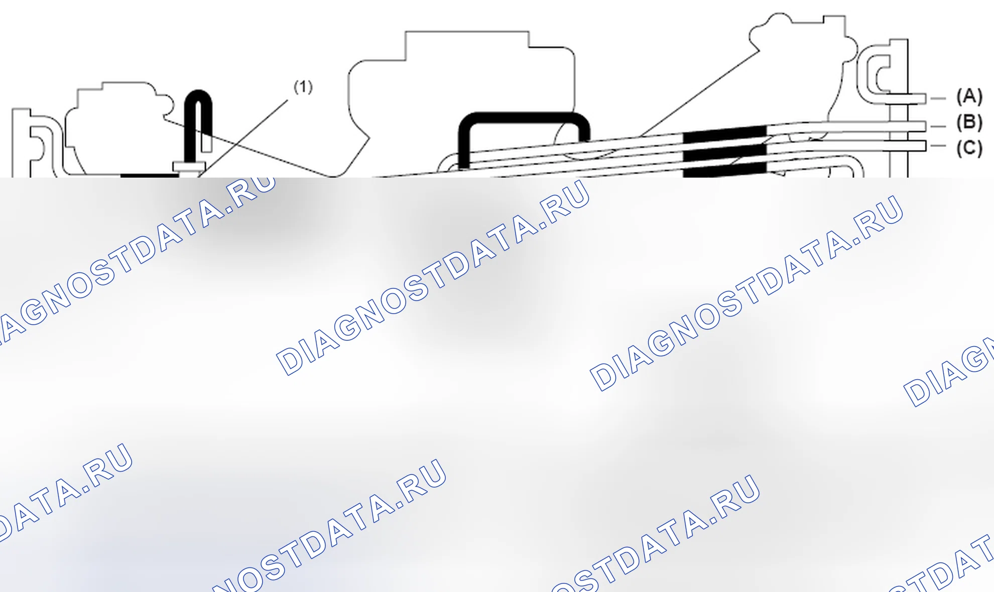 Рис. 428: Вакуумные соединения. Subaru Outback BR