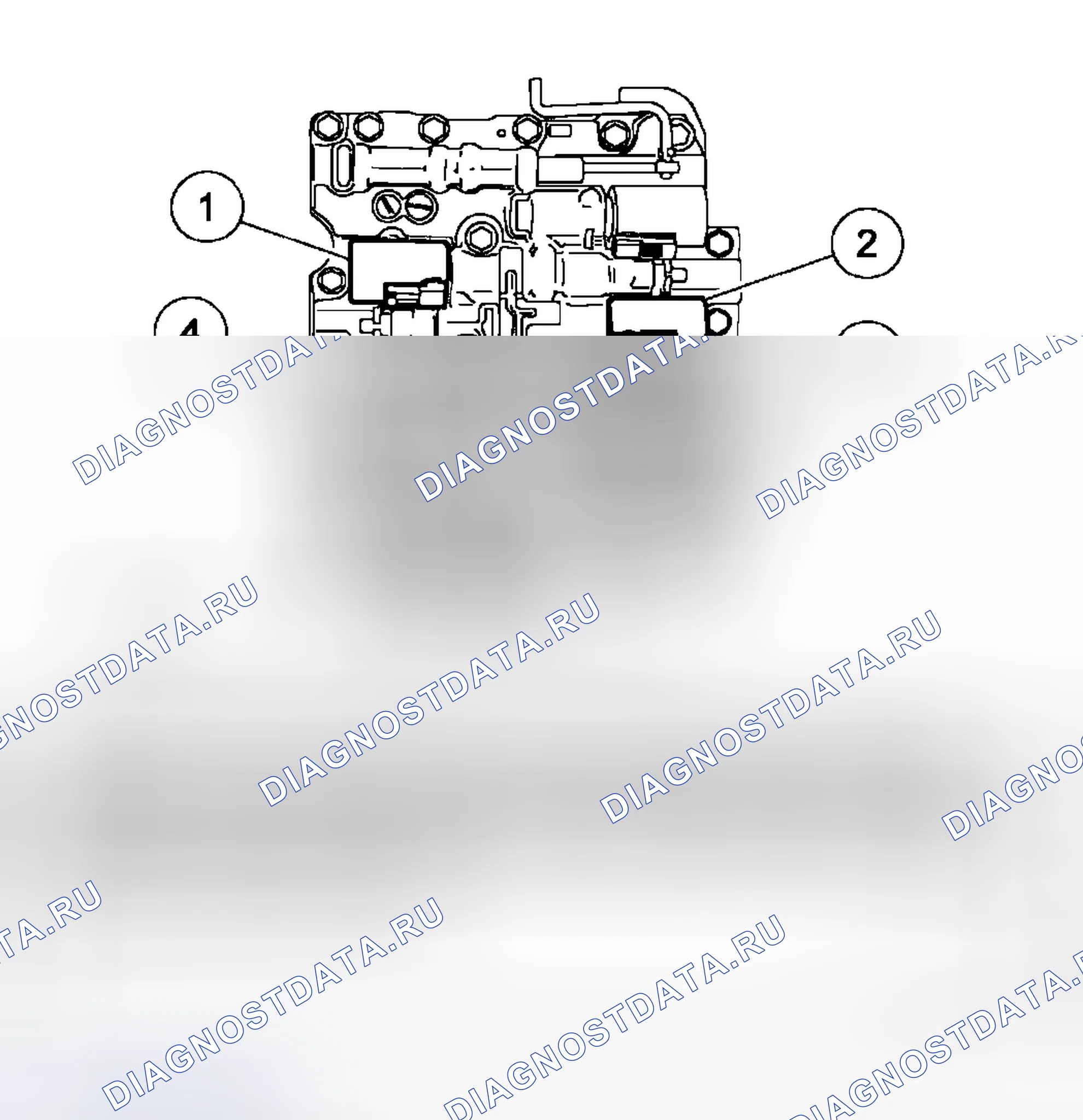 Рис. 122: Соленоиды управления переключением передач (SSC, SSD, SSE, SSF). Hyundai Mistra II