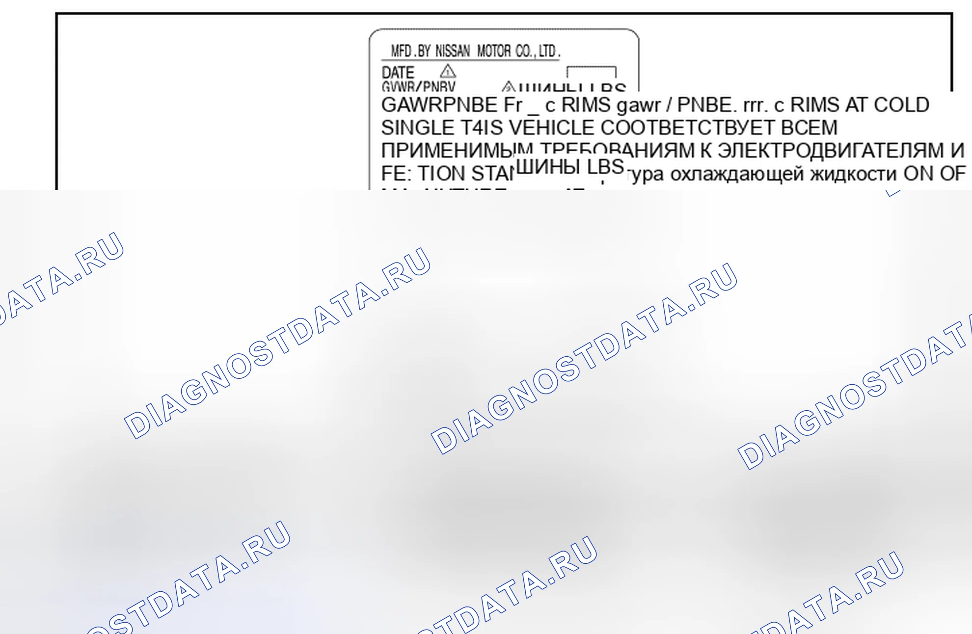 Рис. 28: Ярлык сертификации FMVSS. BMW 4 серия F32/F33 рестайлинг