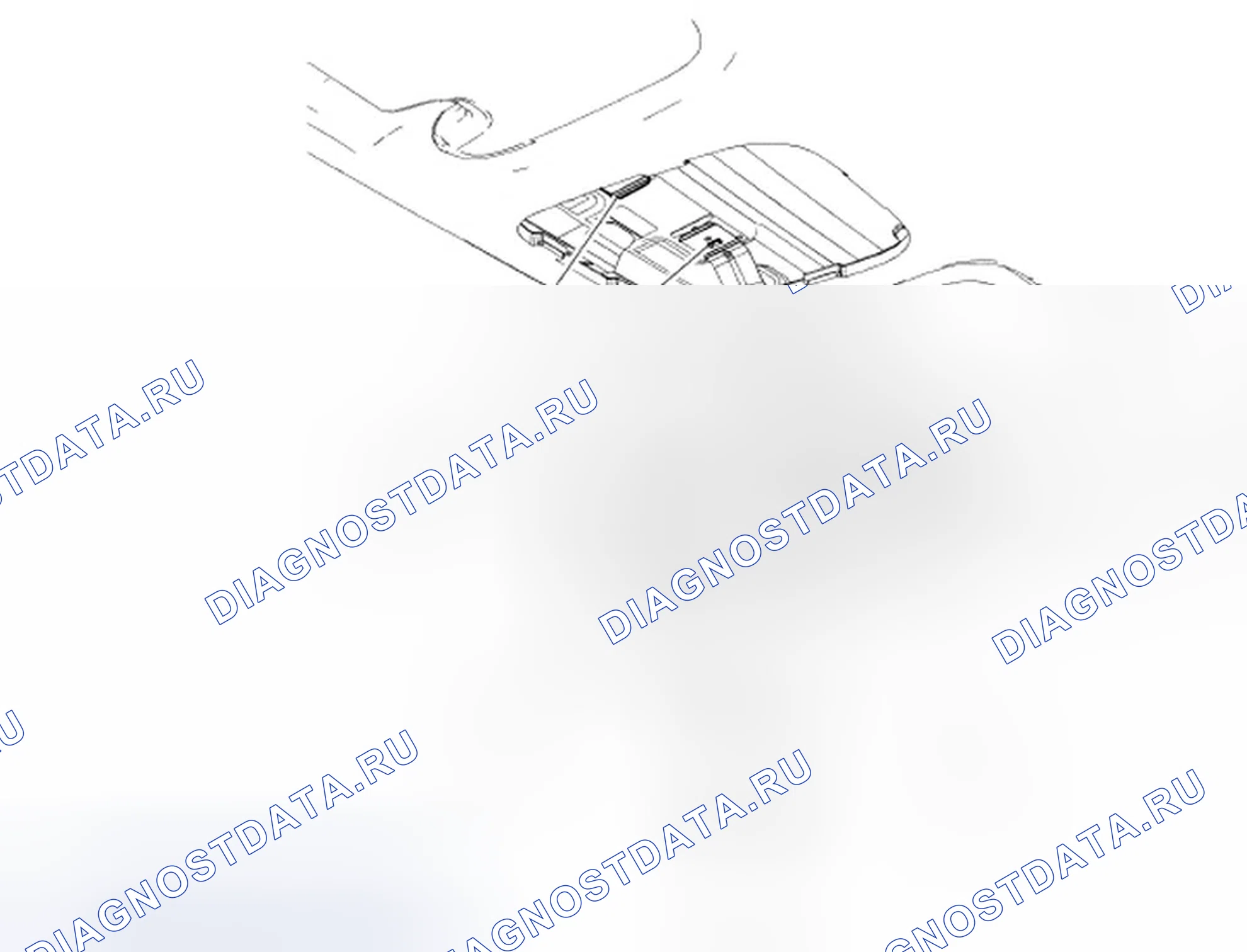 Рис. 24: Внутренняя лампа. Ford Escape I рестайлинг 2