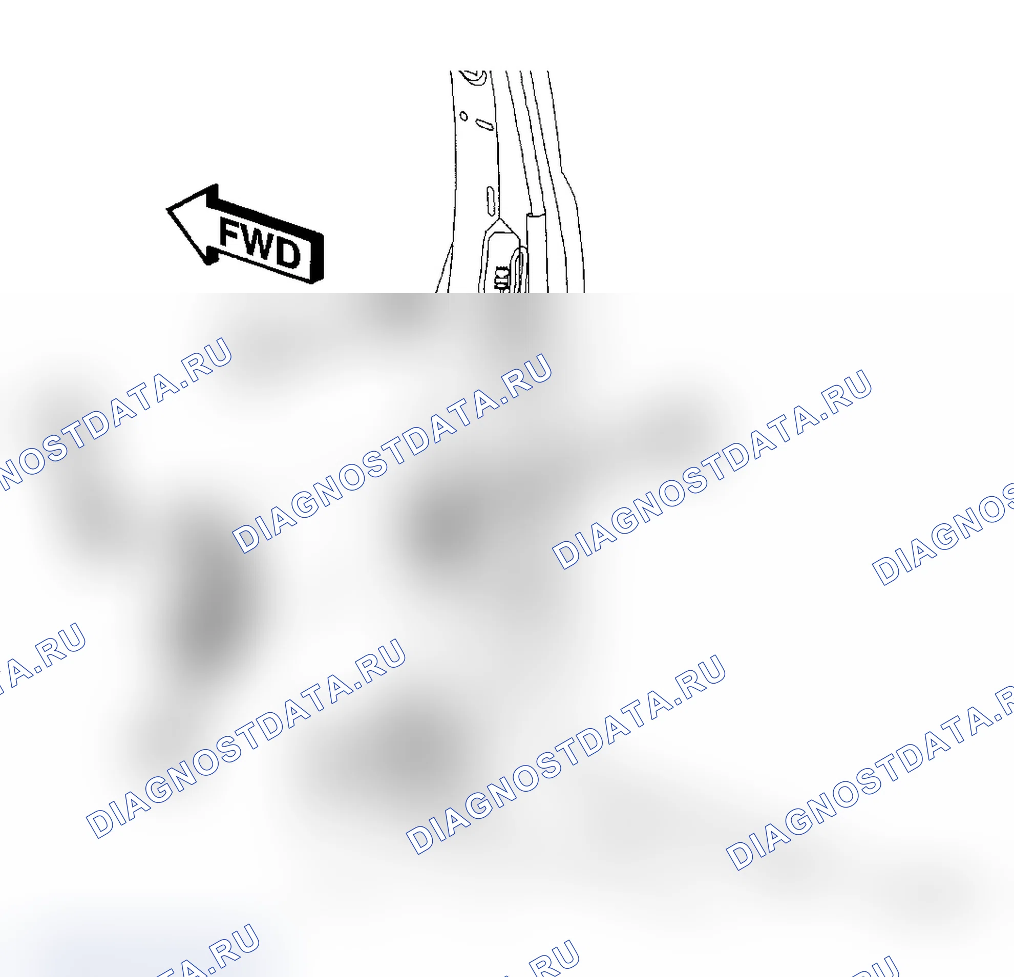 Рис. 43: стойка B MOUNTED. Dodge Caravan IV