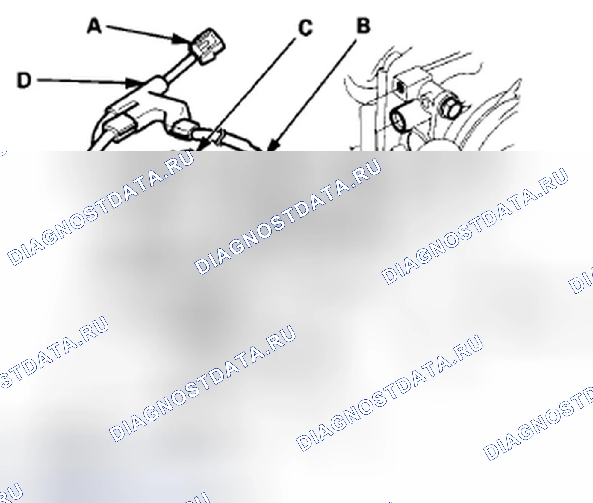 Рис. 826: Замена клапана продувки канистры EVAP. Honda Insight ZE2 рестайлинг