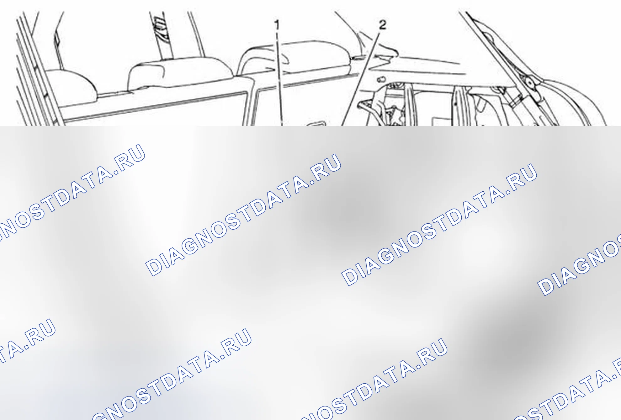 Рис. 12: Замена модуля управления аварийной сигнализацией заднего объекта. Buick Encore I
