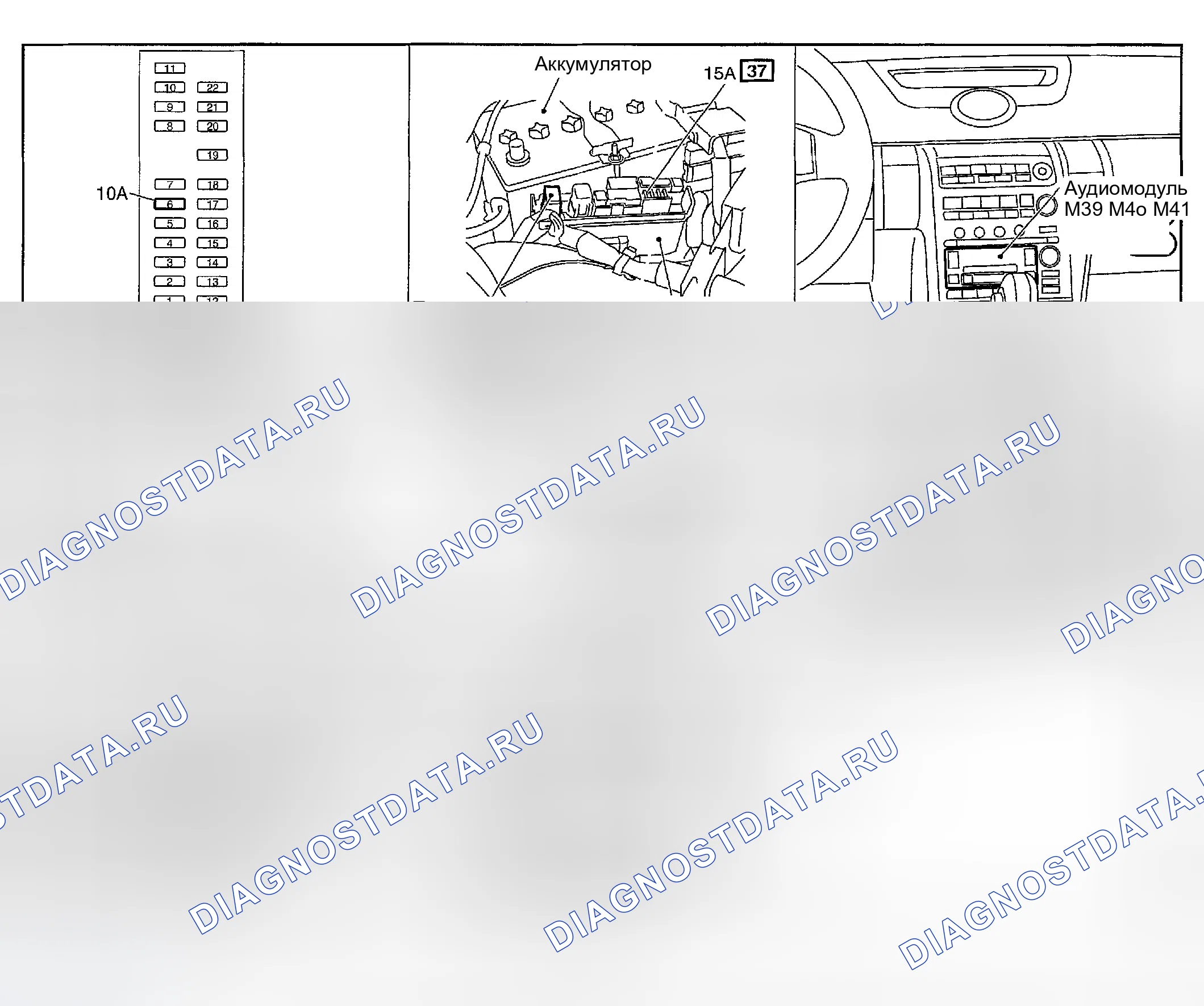 Рис. 98: Расположение компонентов. Infiniti G35 III