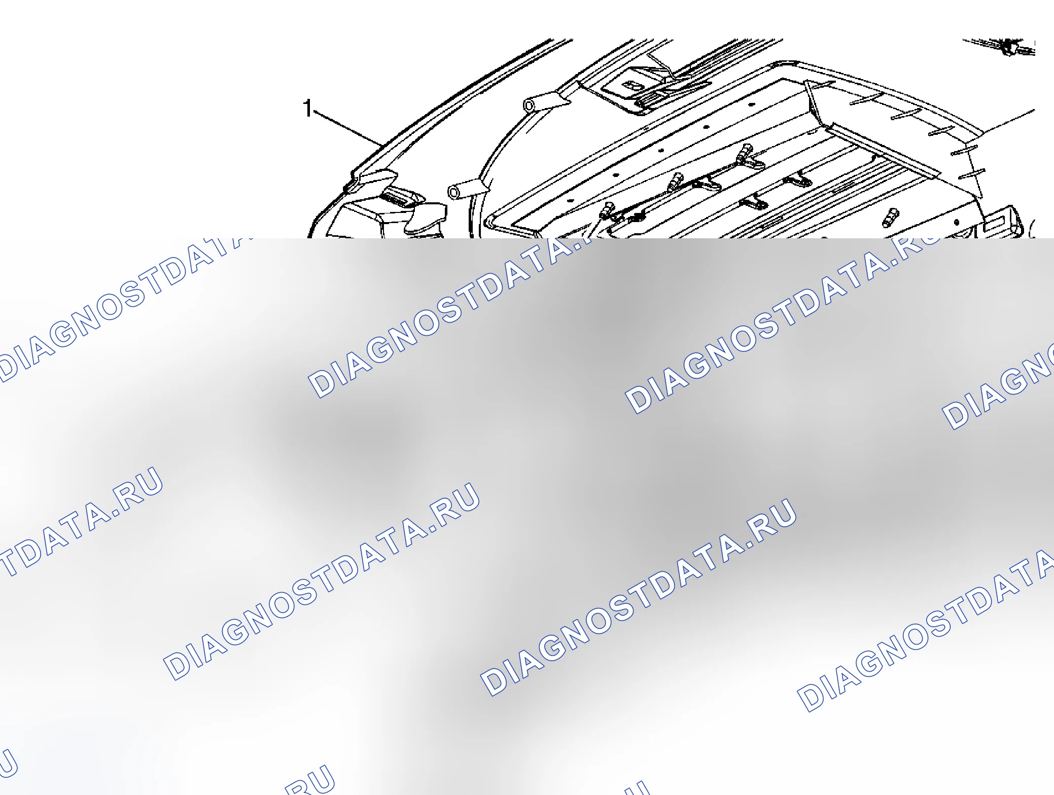 Рис. 14: Замена модуля приборной панели надувного ограничителя. Buick LaCrosse I
