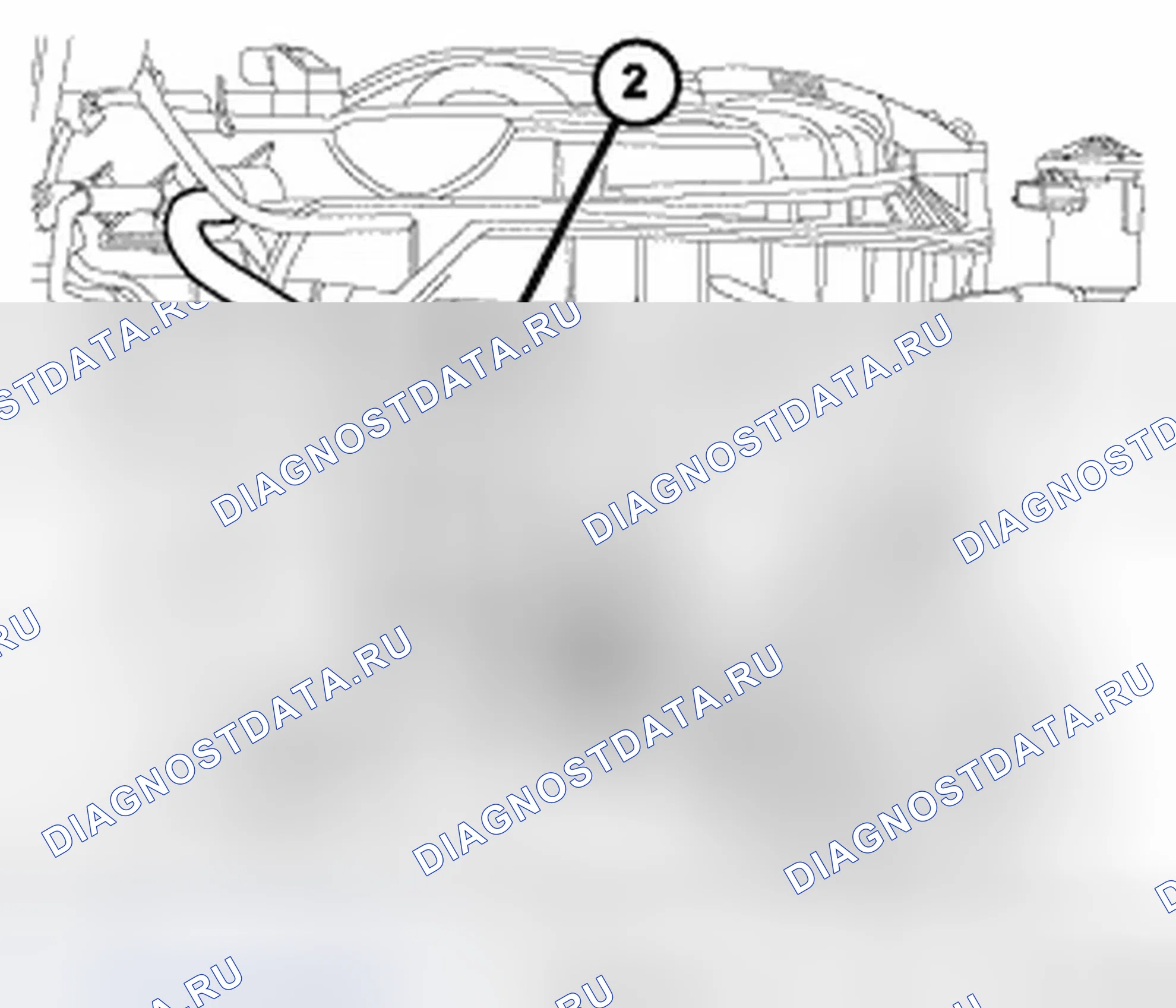 Рис. 21: ТРУБА - РЕЦИРКУЛЯЦИЯ ОТРАБОТАВШИХ ГАЗОВ - 2,7 л. Dodge Magnum I рестайлинг