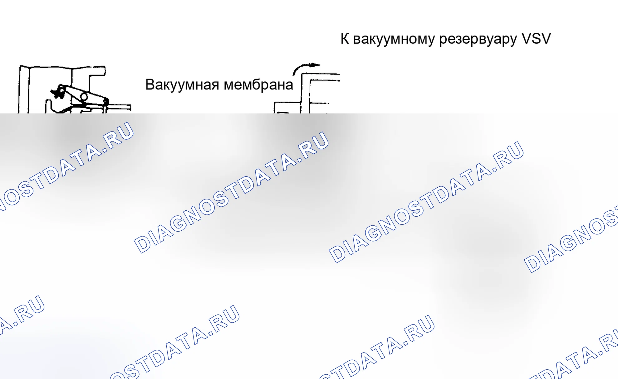 Рис. 14: Схема вакуумного переключающего клапана (выключен кондиционер). Toyota Camry V20