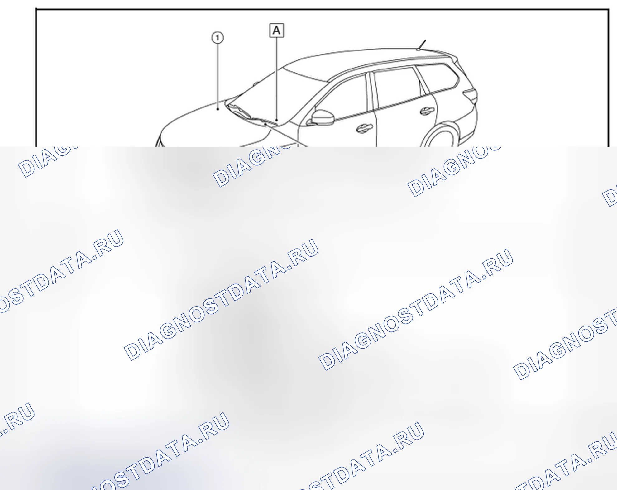 Рис. 10: Расположение компонентов. Nissan Rogue II