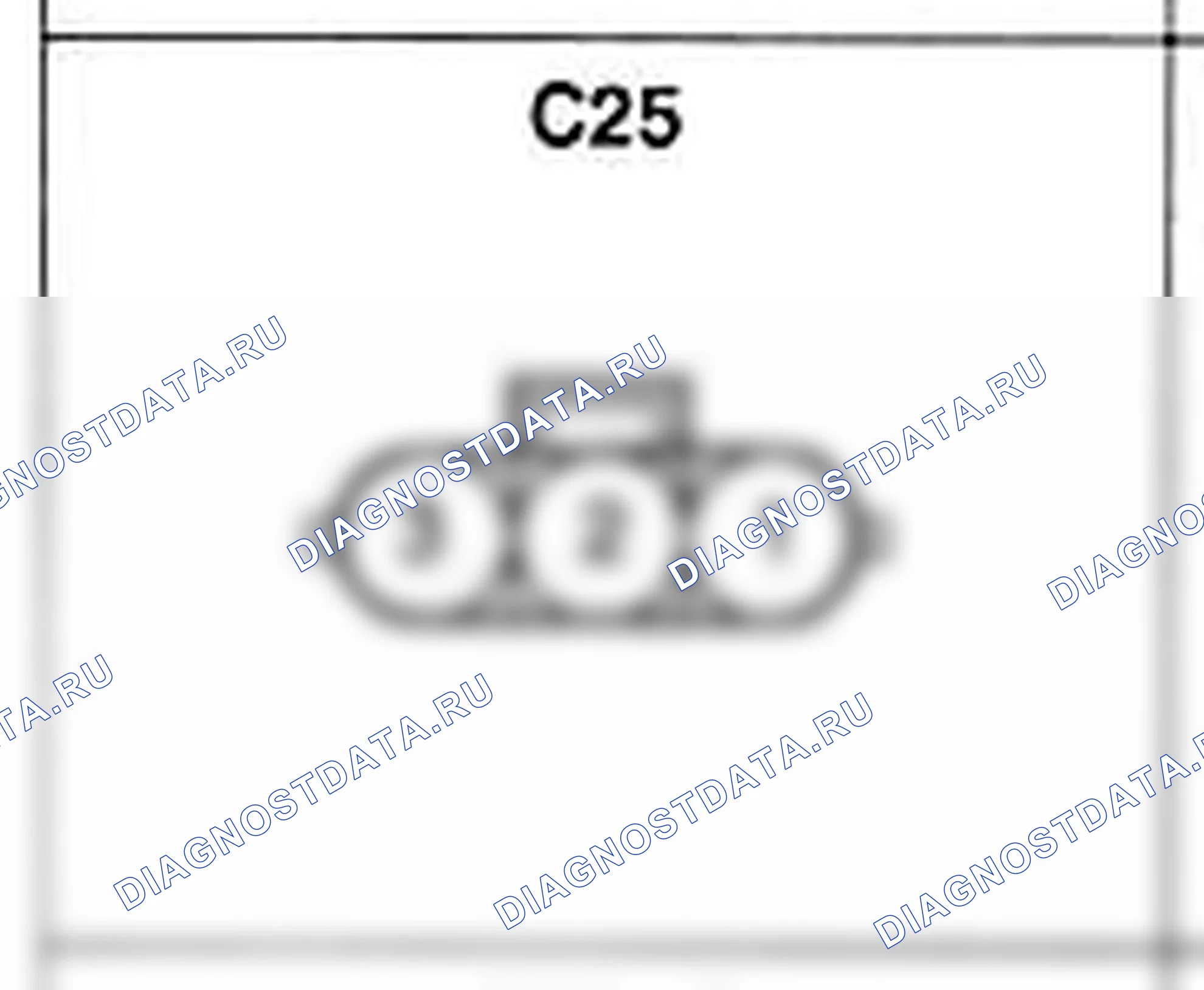 Распиновка разъёма C25 — жгута управления. Hyundai Accent LC