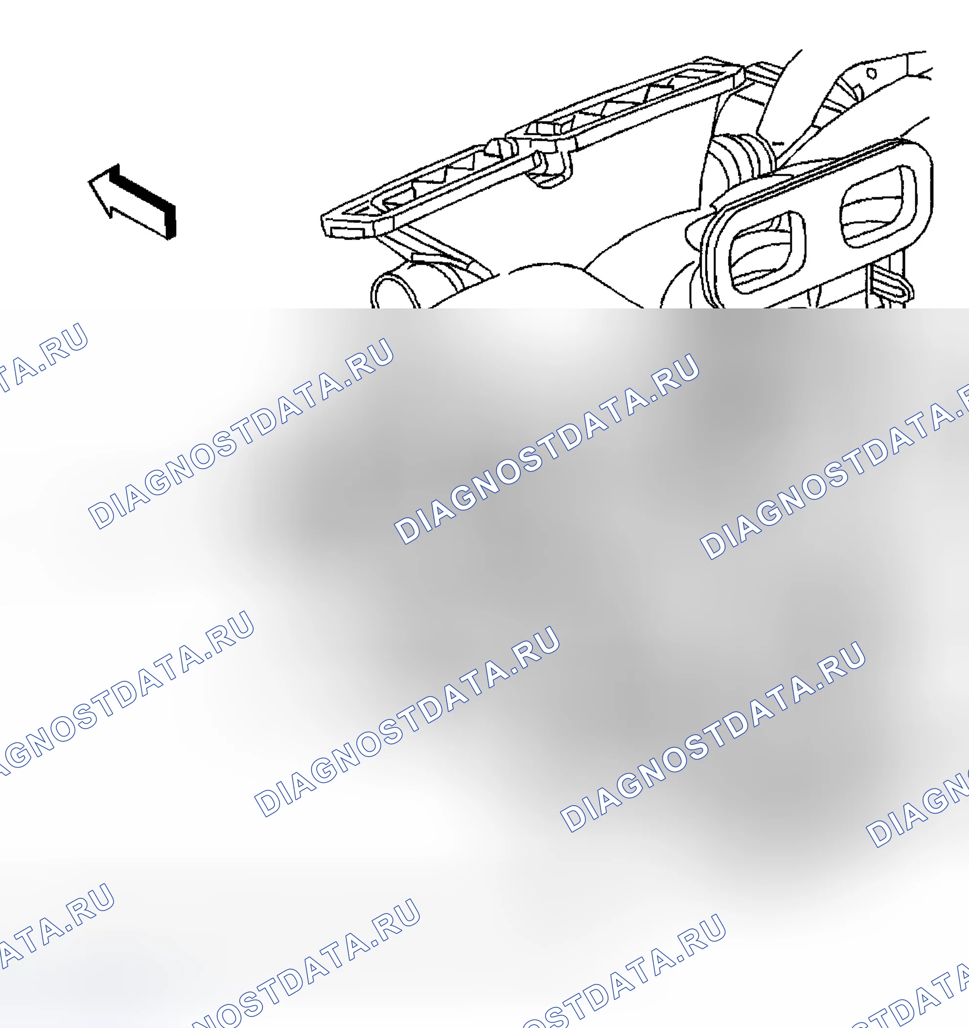 Рис. 18: Центральная секция приборной панели. Chevrolet TrailBlazer I