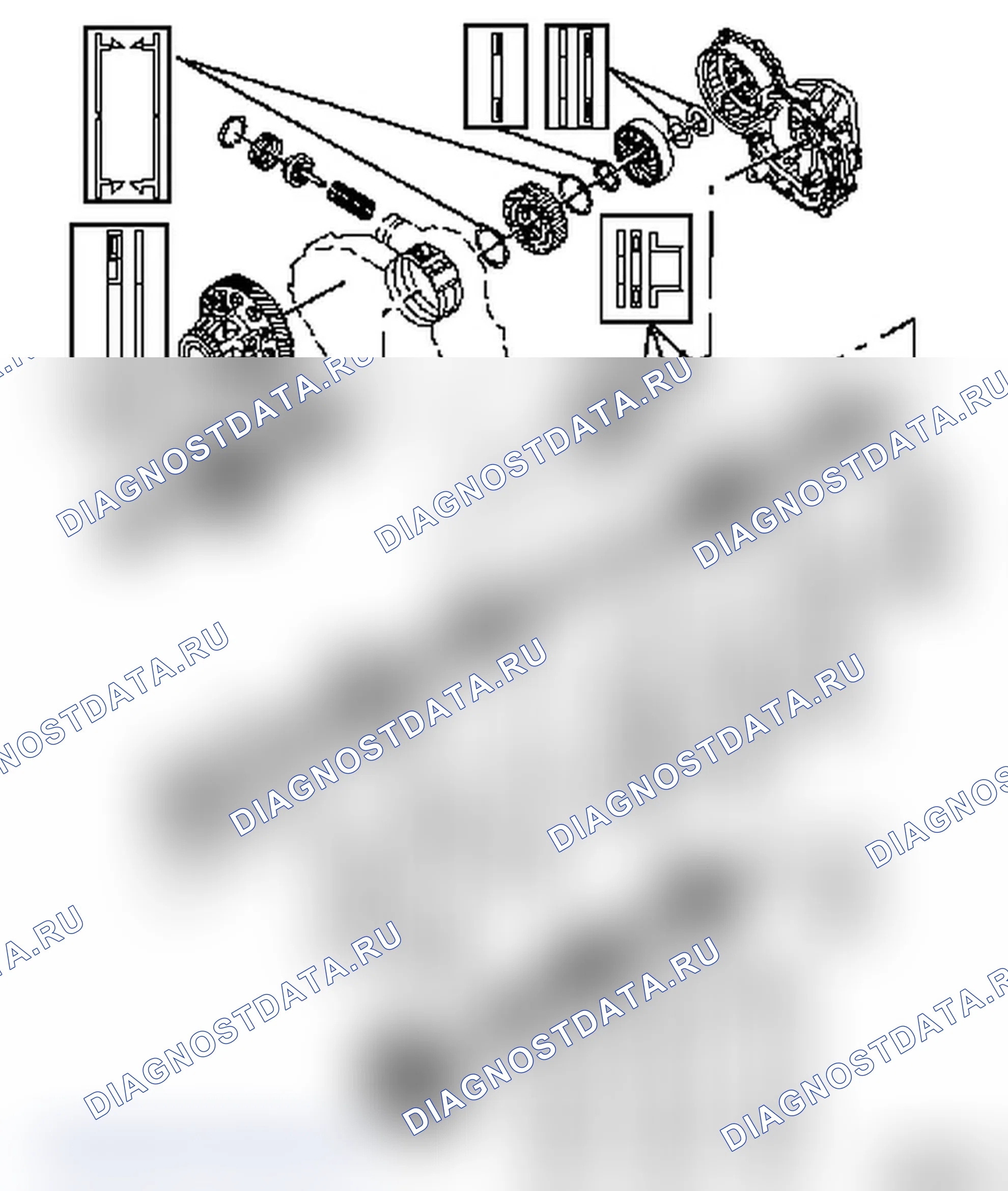 Таблица - Упорный подшипник (AF23/AF33). Opel Signum I рестайлинг