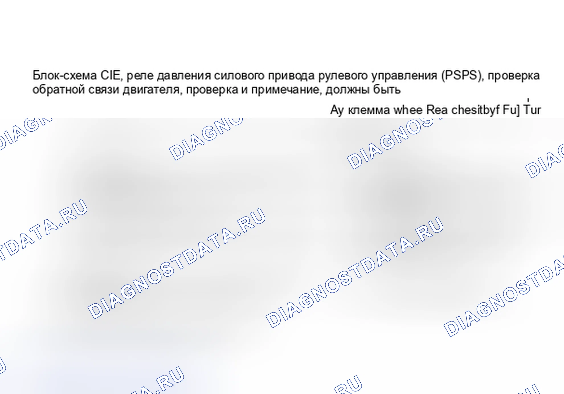 Рис. 175: Блок-схема C1E. Проверка реле давления усилителя рулевого управления (PSPS). Pontiac Grand AM III