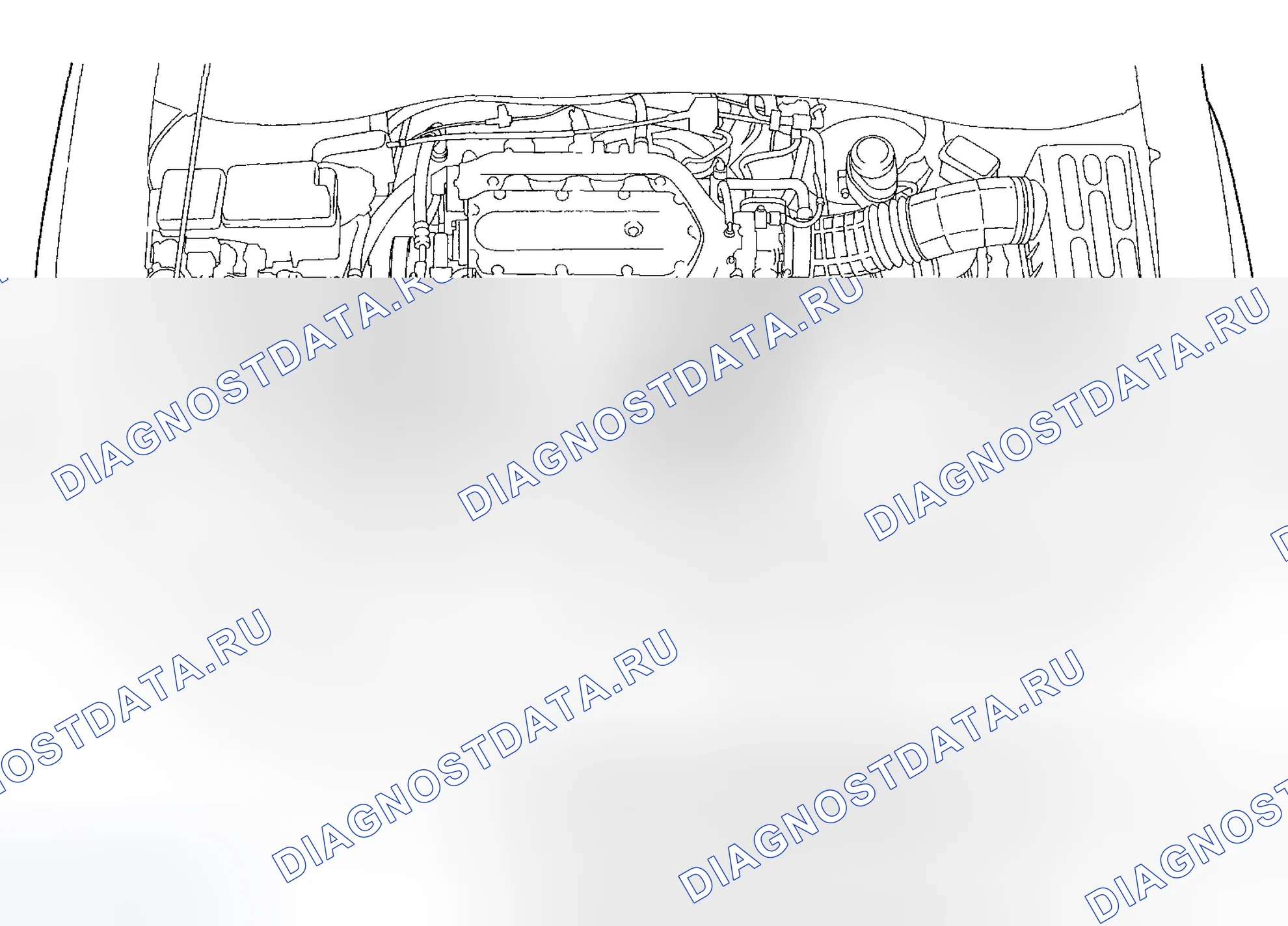 Рис. 4: Указатель расположения компонентов. Honda Ridgeline I