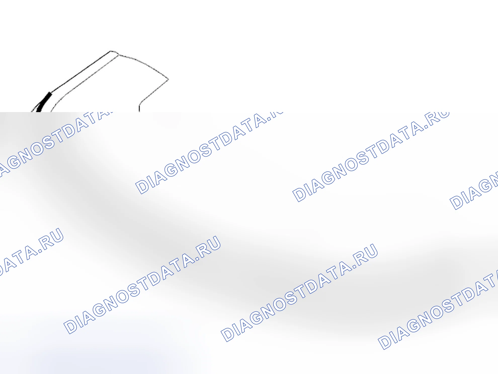 Рис. 329: Удаление центральной погодной полосы для крышки. Volvo C70 I