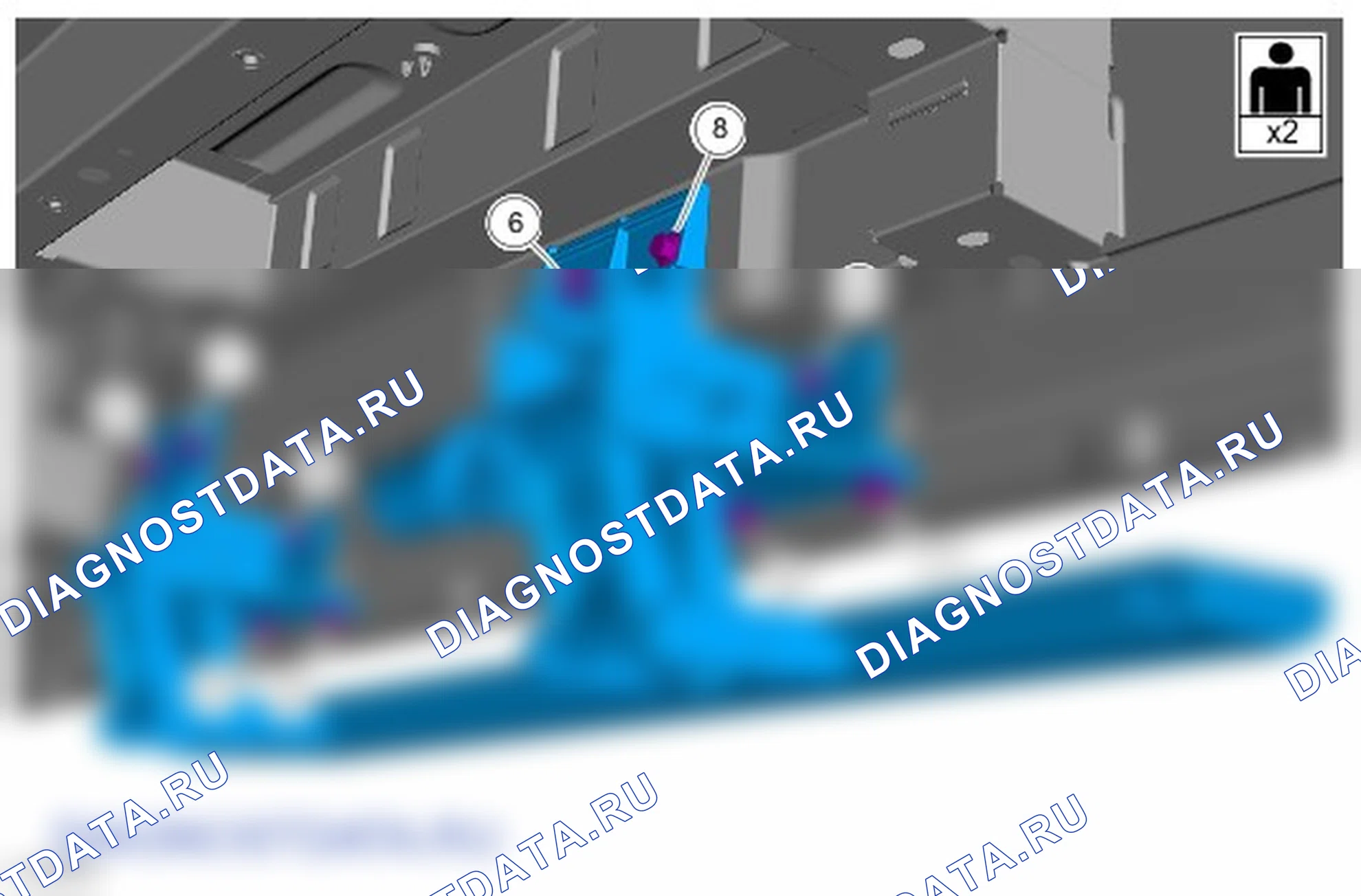 Как снять и установить выдвижную подножку (PRB). Ford Transit VIII