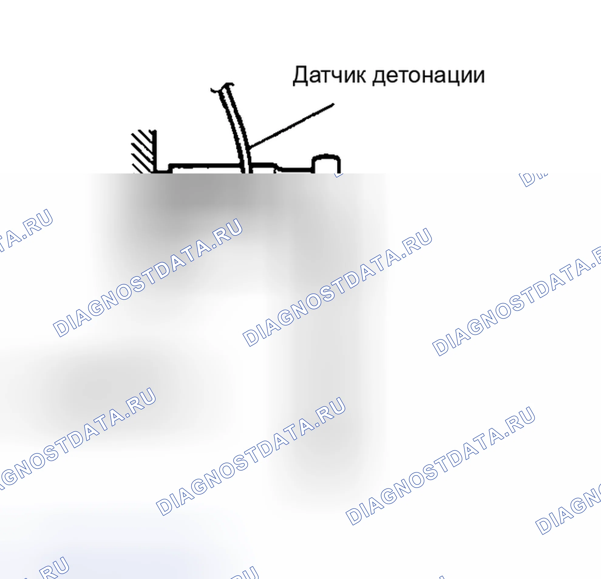 Рис. 54: < < A > > ДЕМОНТАЖ ДАТЧИКА ДЕТОНАЦИИ. Mazda MX-5 NA