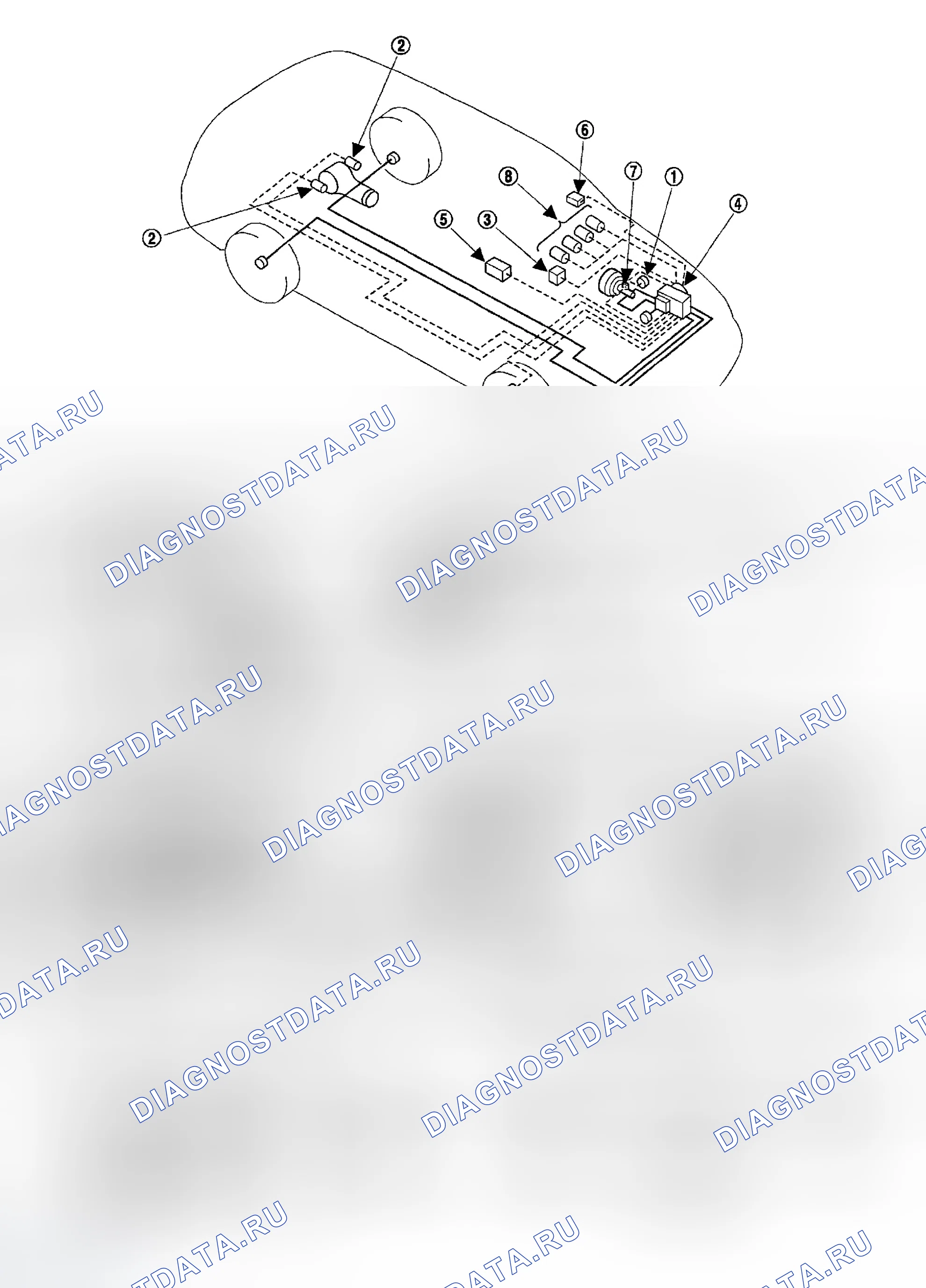Рис. 22: МЕСТО УСТАНОВКИ КОМПОНЕНТОВ. Infiniti FX45 I