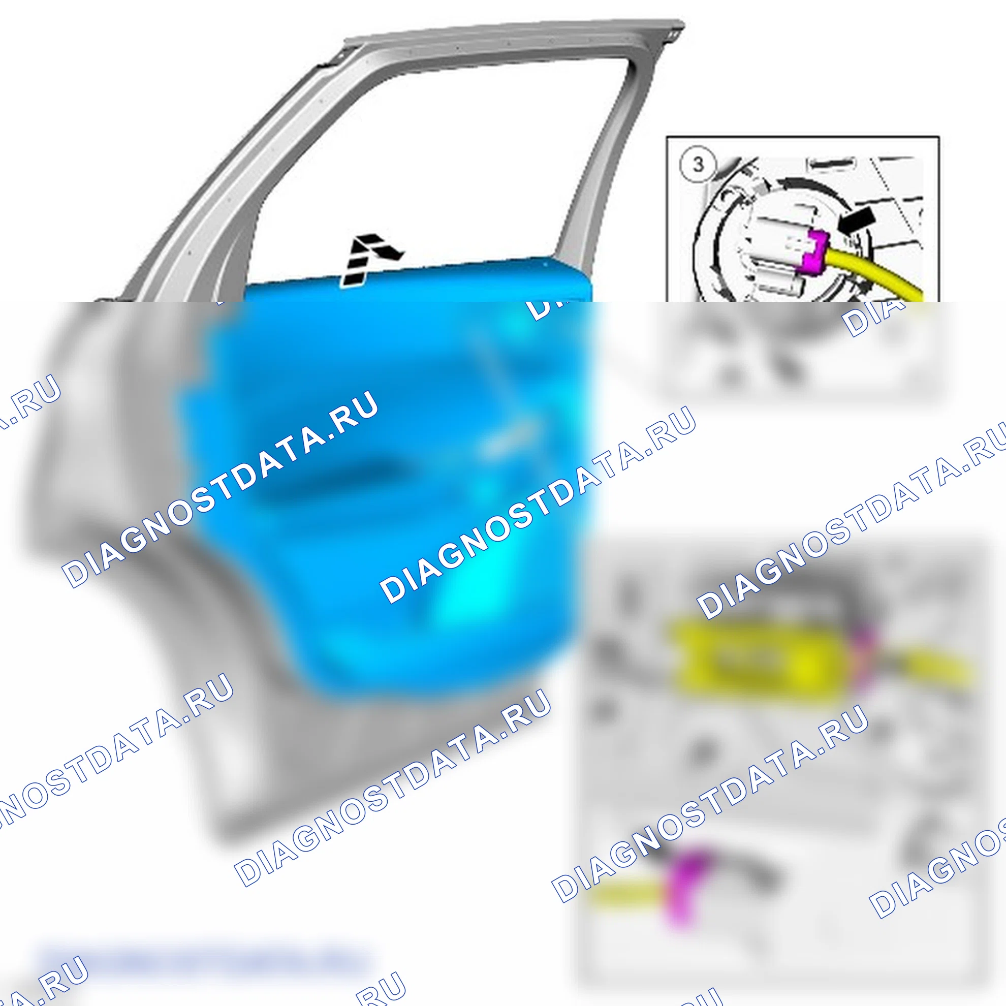 Как снять и установить панель отделки задней двери. Ford Galaxy III