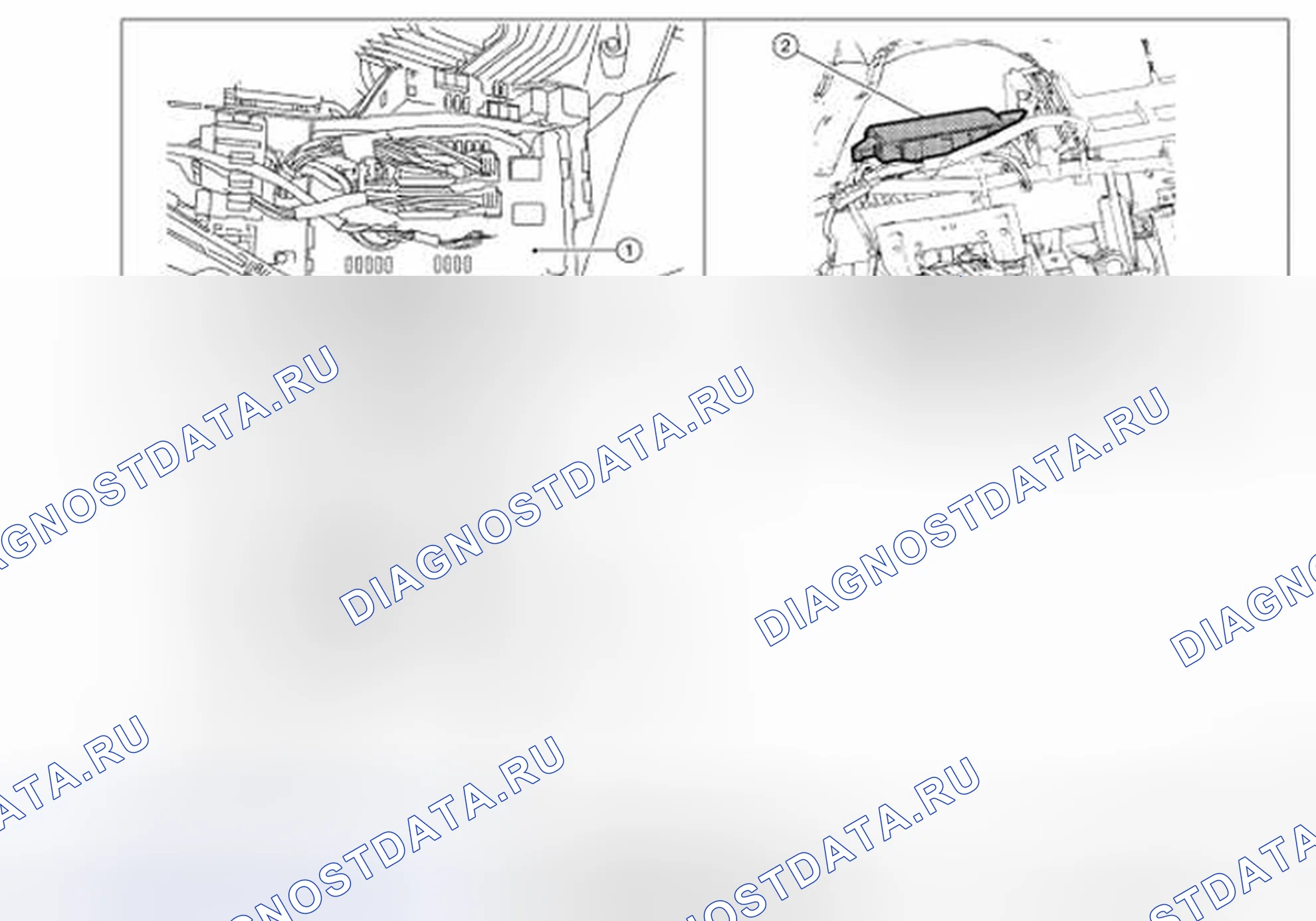 Рис. 99: Расположение компонентов. Nissan Altima L32