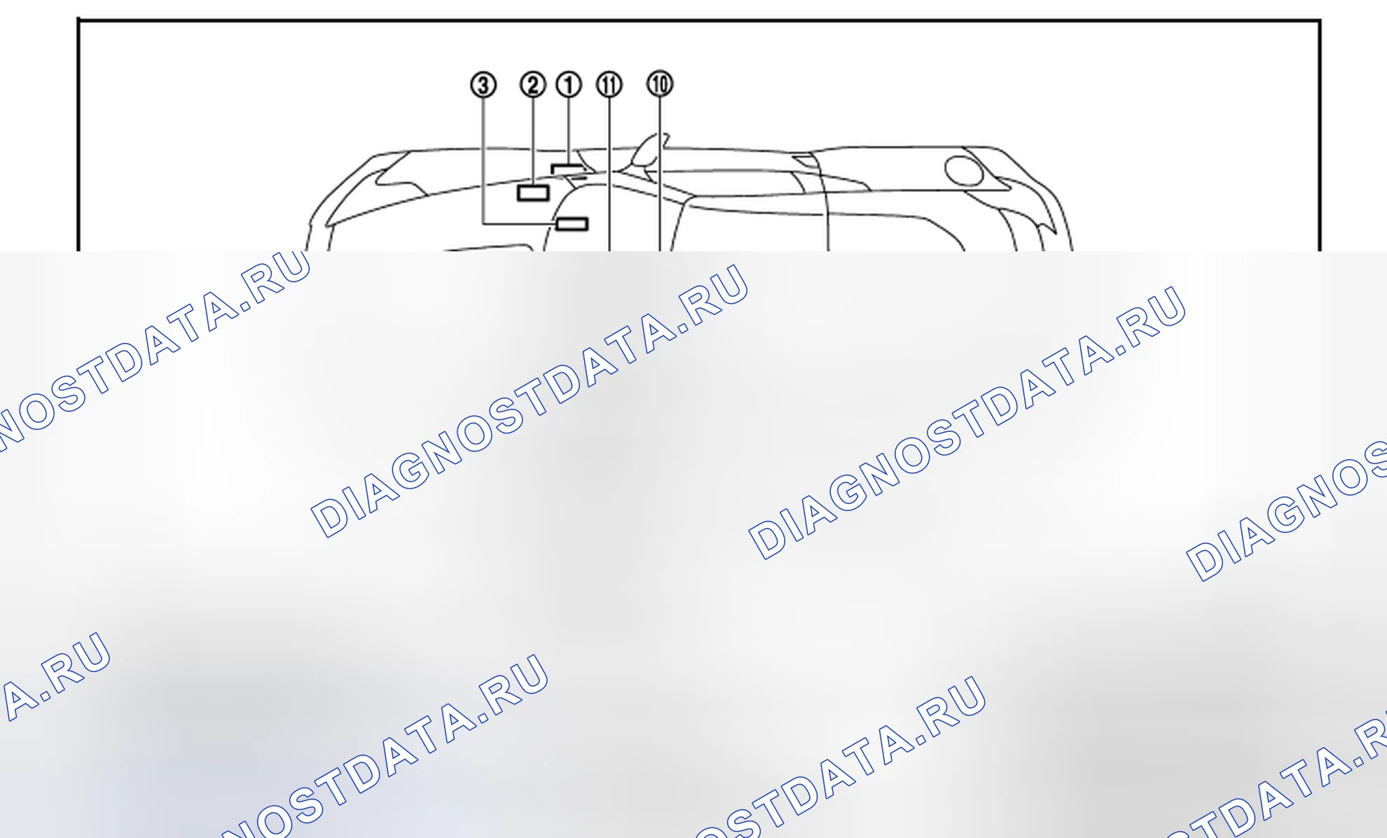 Рис. 20: Расположение компонентов. Honda MDX I